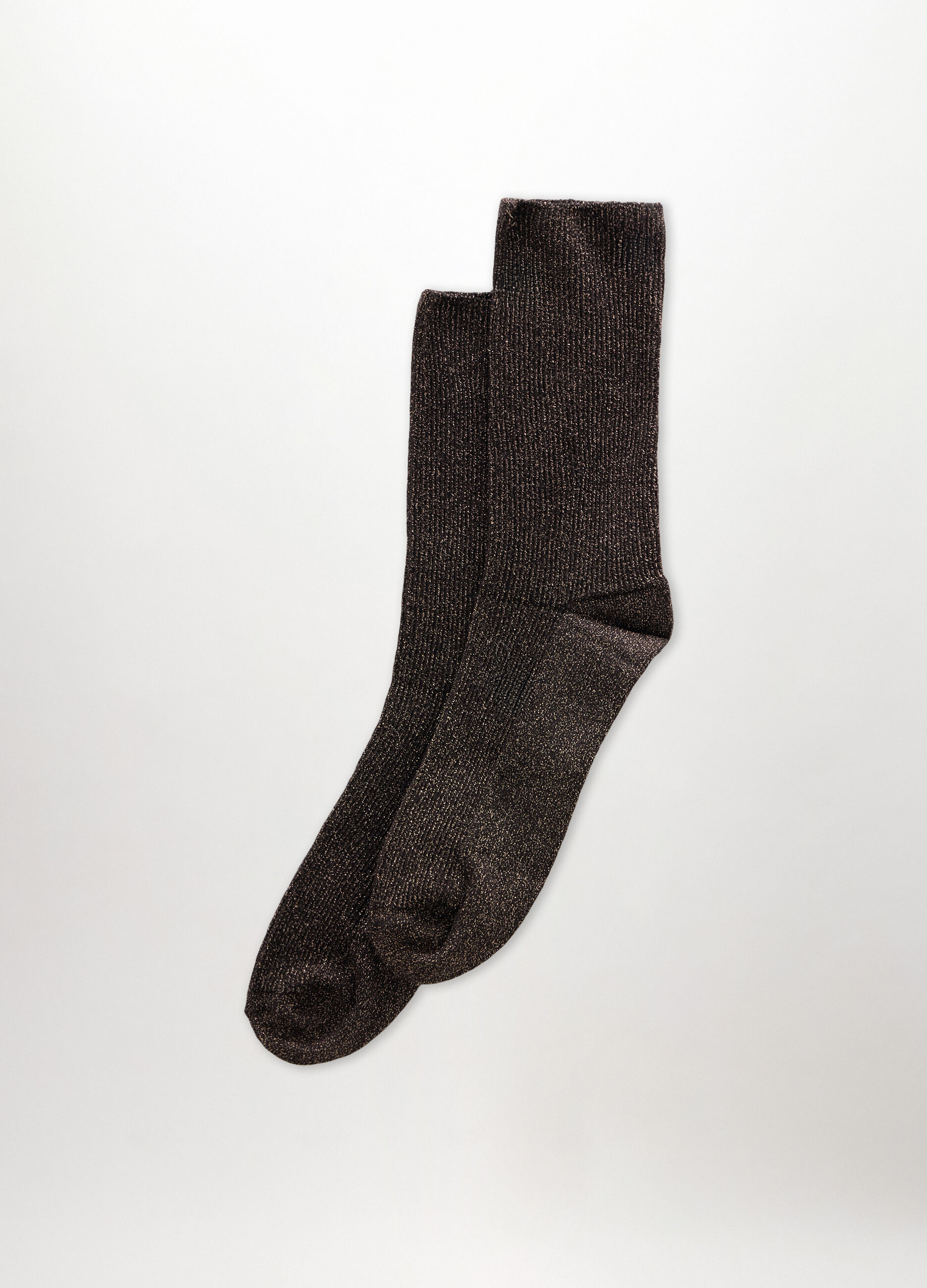 Calze midi in costina misto lyocell donna_0