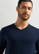 Maglione collo a V in puro cashmere uomo_2