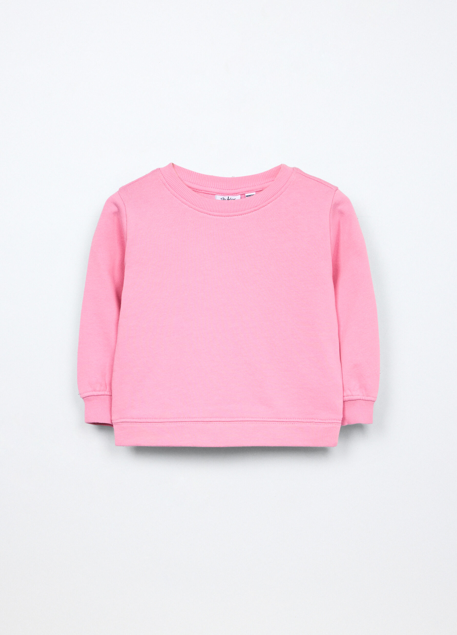 Felpa in french terry di puro cotone neonata_0