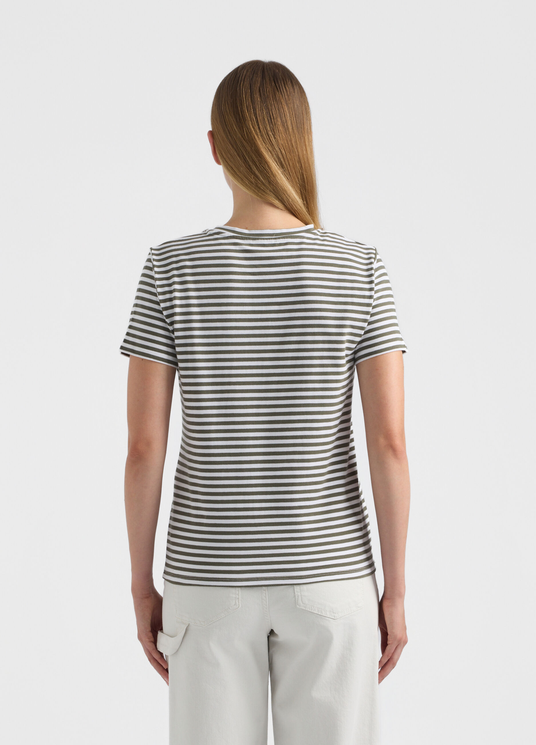T-shirt girocollo stretch donna_2