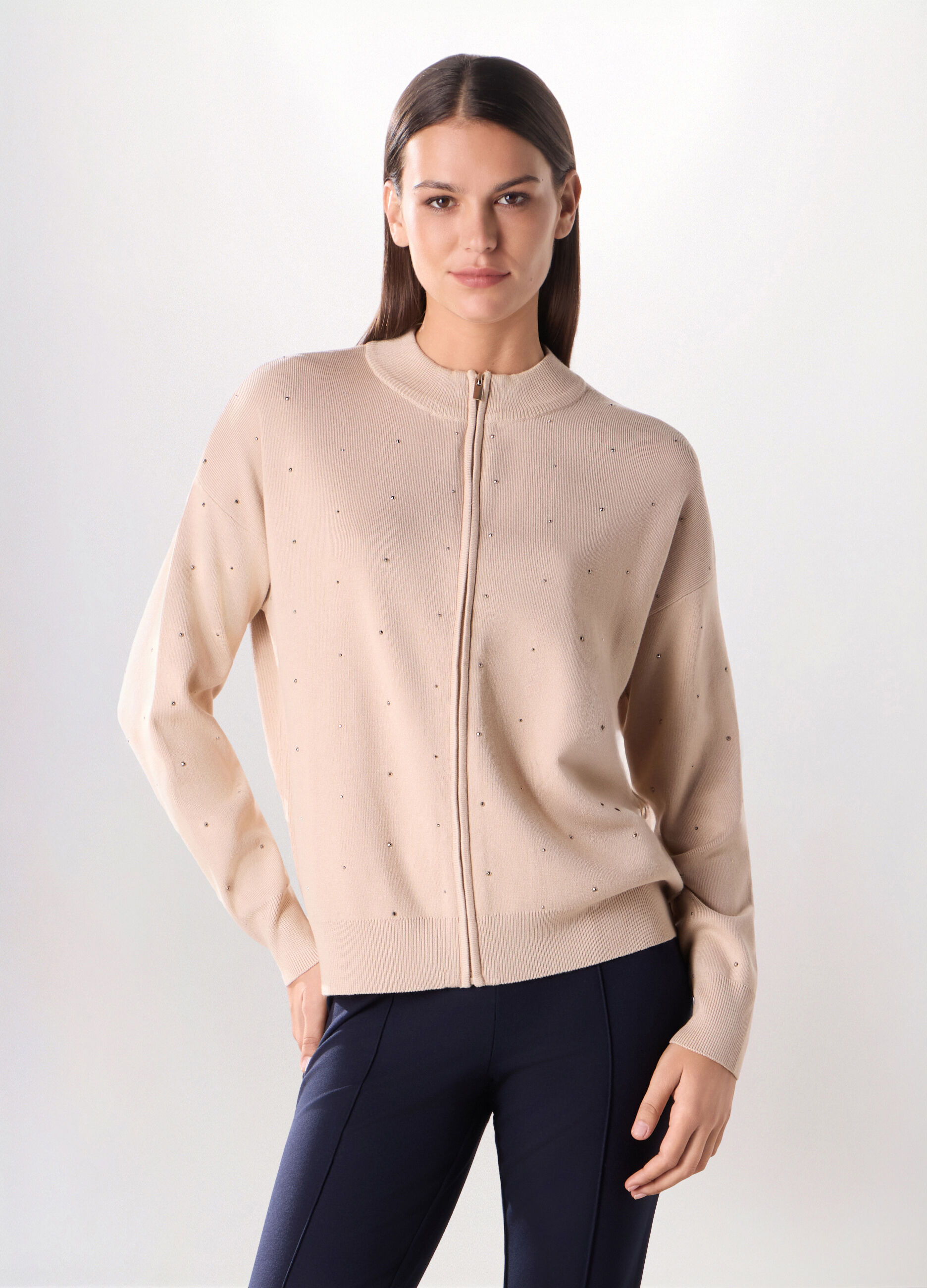 Cardigan misto viscosa donna_0