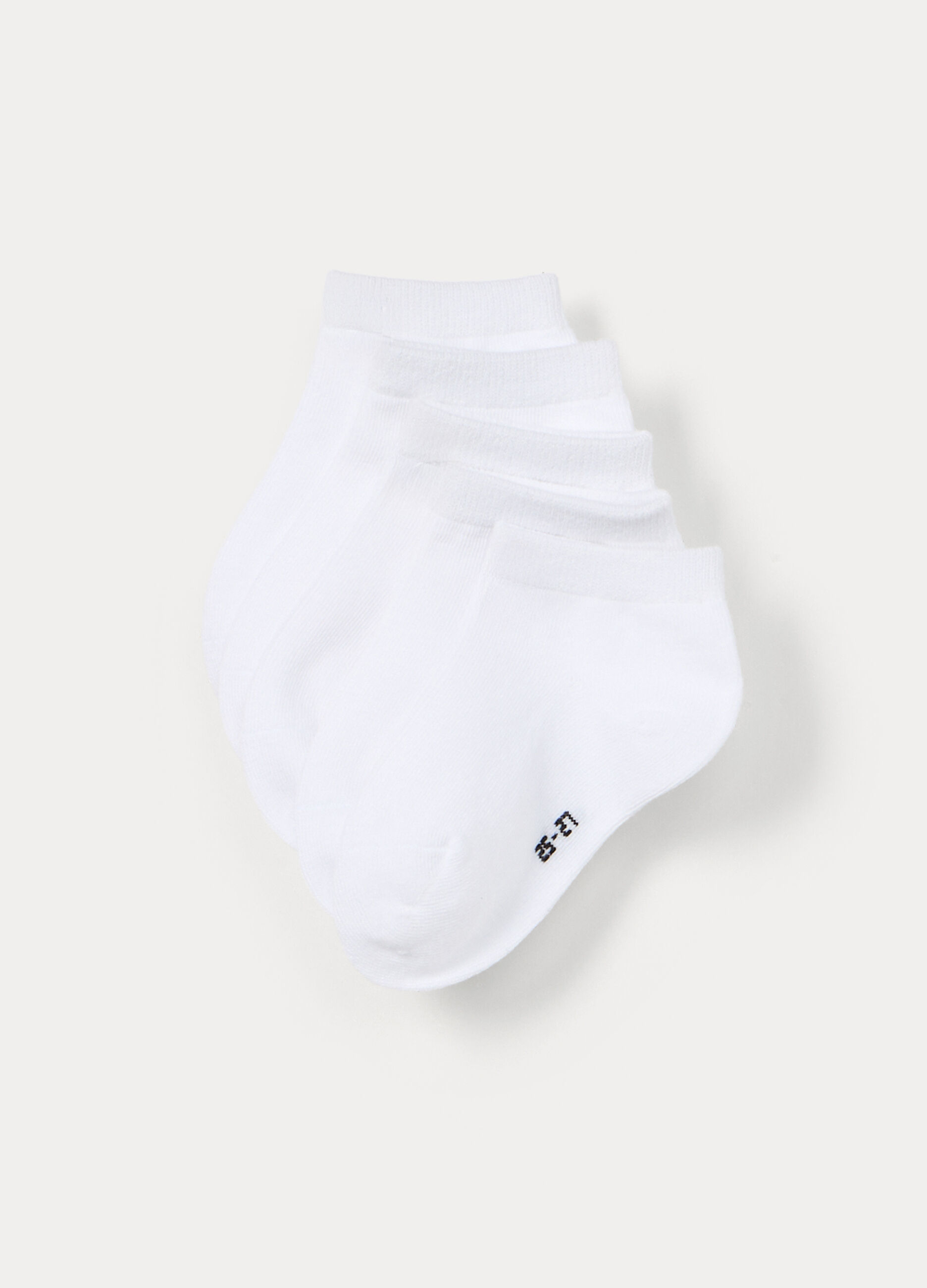 Pack 5 calze corte in misto cotone stretch _0