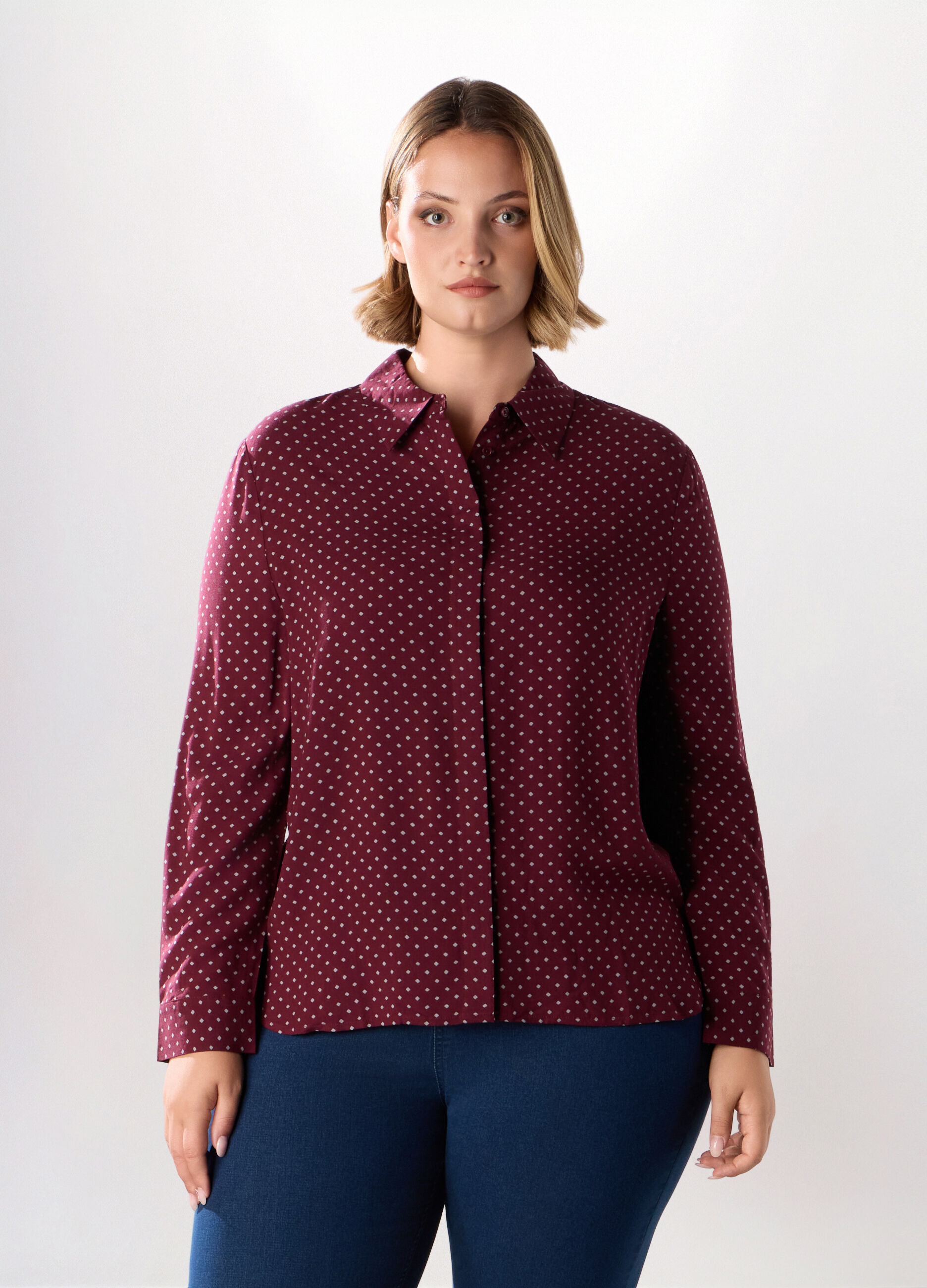 Camicia in pura viscosa donna curvy_0