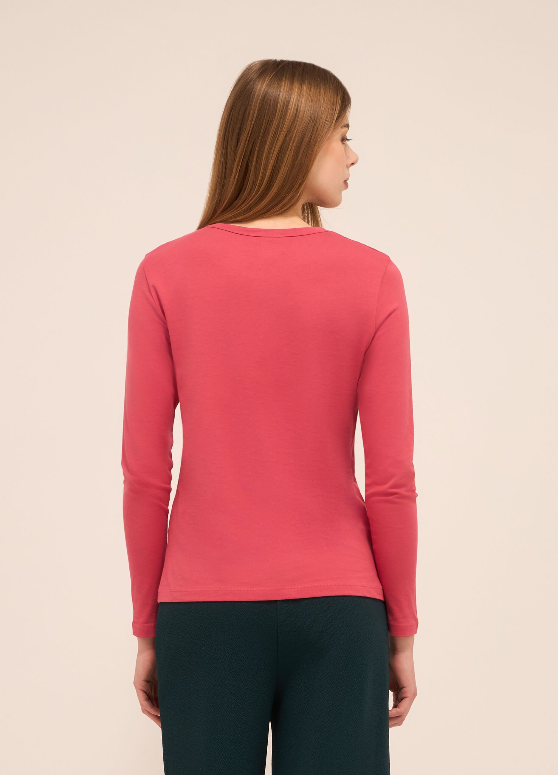 T-shirt in puro cotone donna_1
