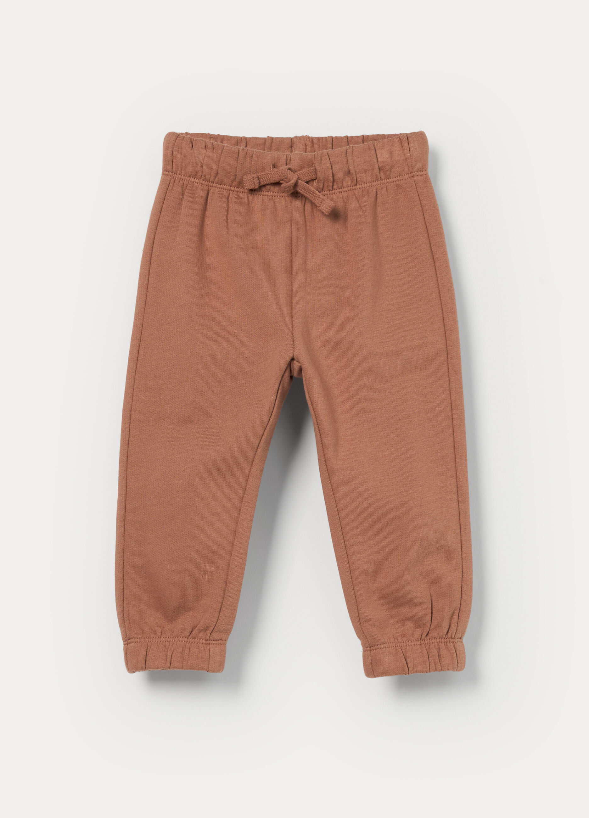 Jogger in french terry di puro cotone bimbo_0