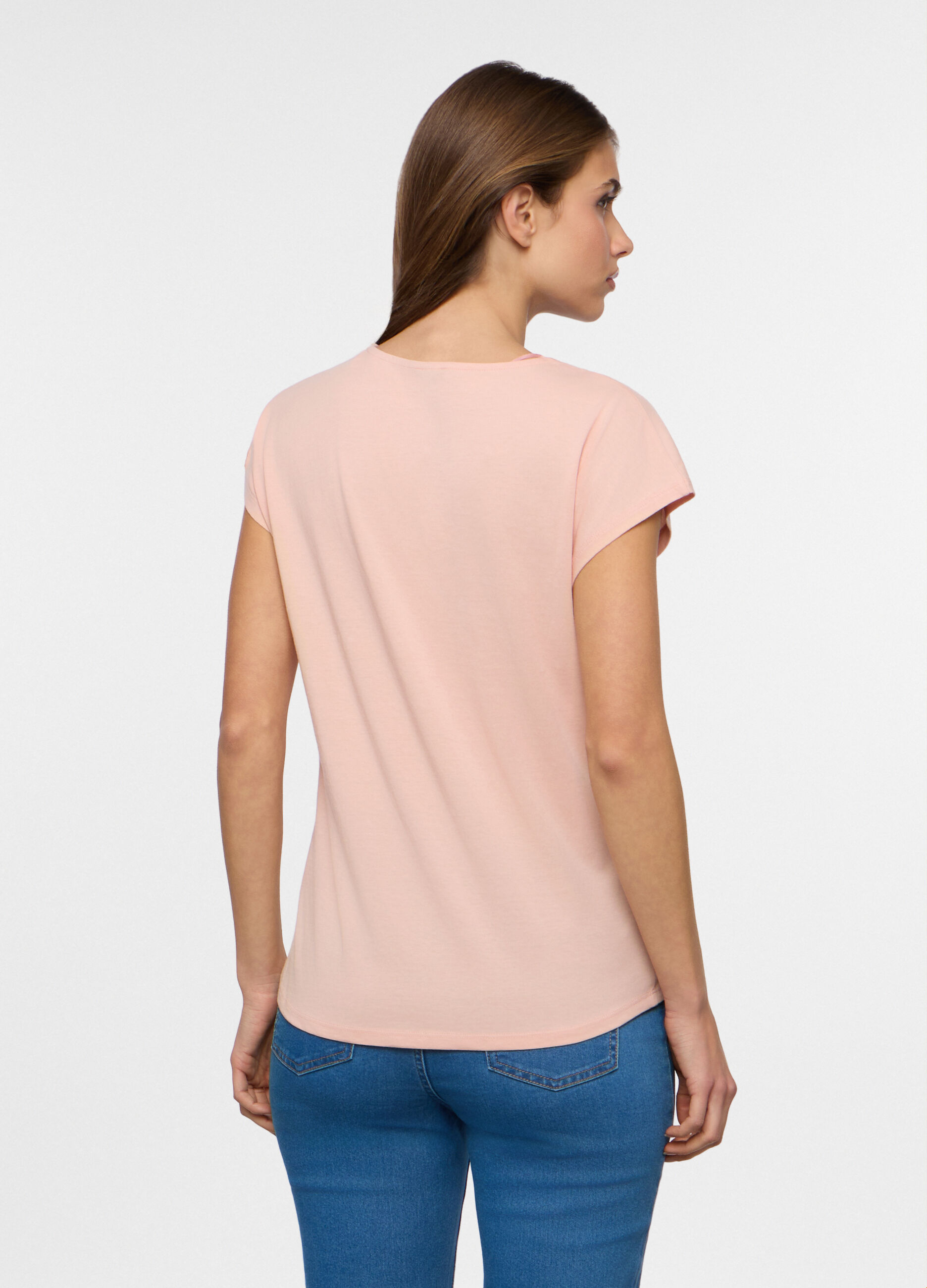 T-shirt girocollo donna_1