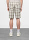 Bermuda relaxed fit in misto cotone e lino uomo_1