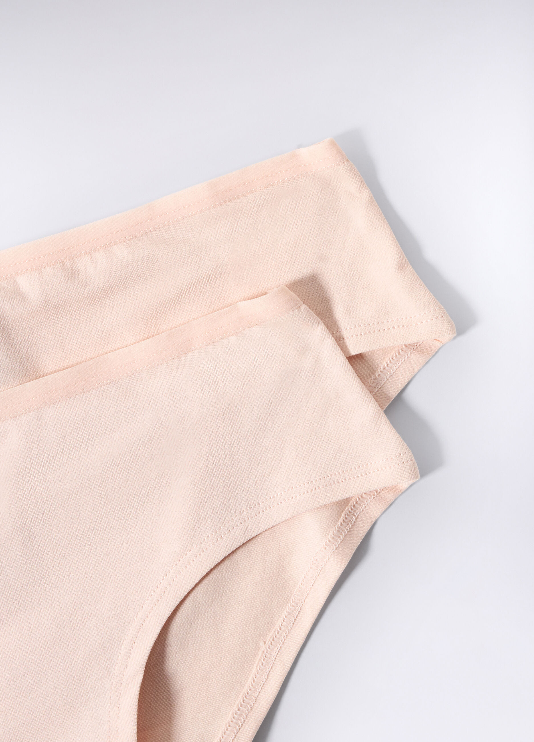 Pack 2 slip a vita alta in jersey di cotone stretch donna_1
