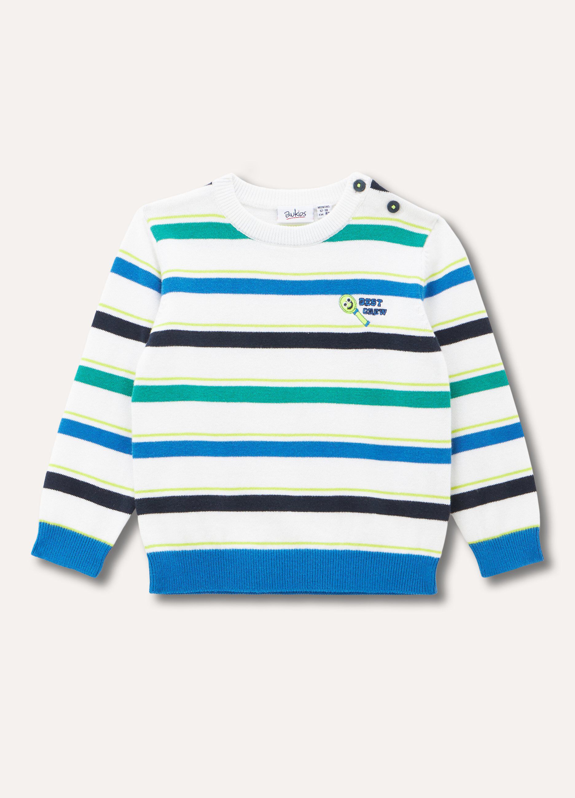 Maglioncino in puro cotone tricot neonato