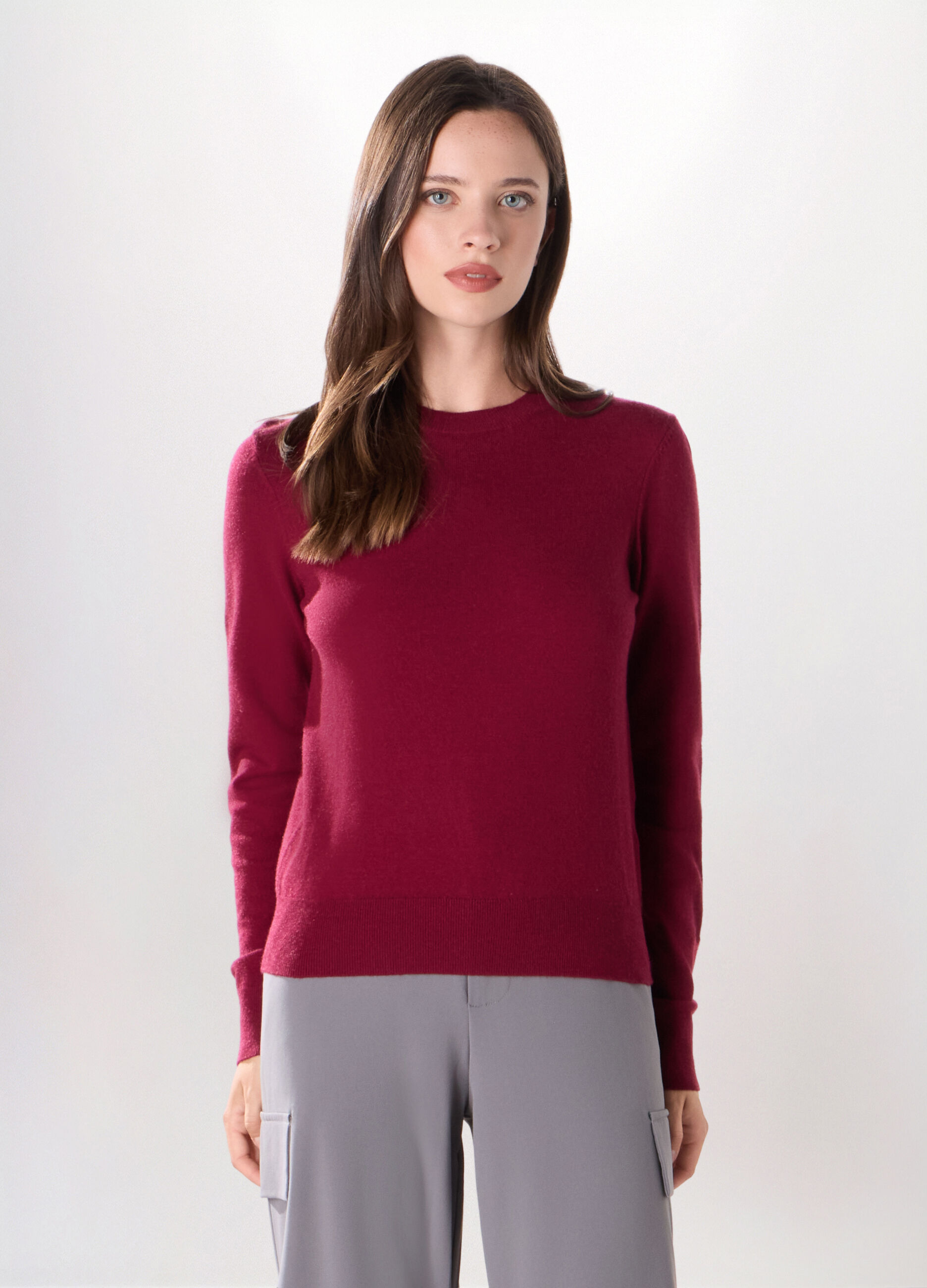 Pullover misto viscosa donna_0