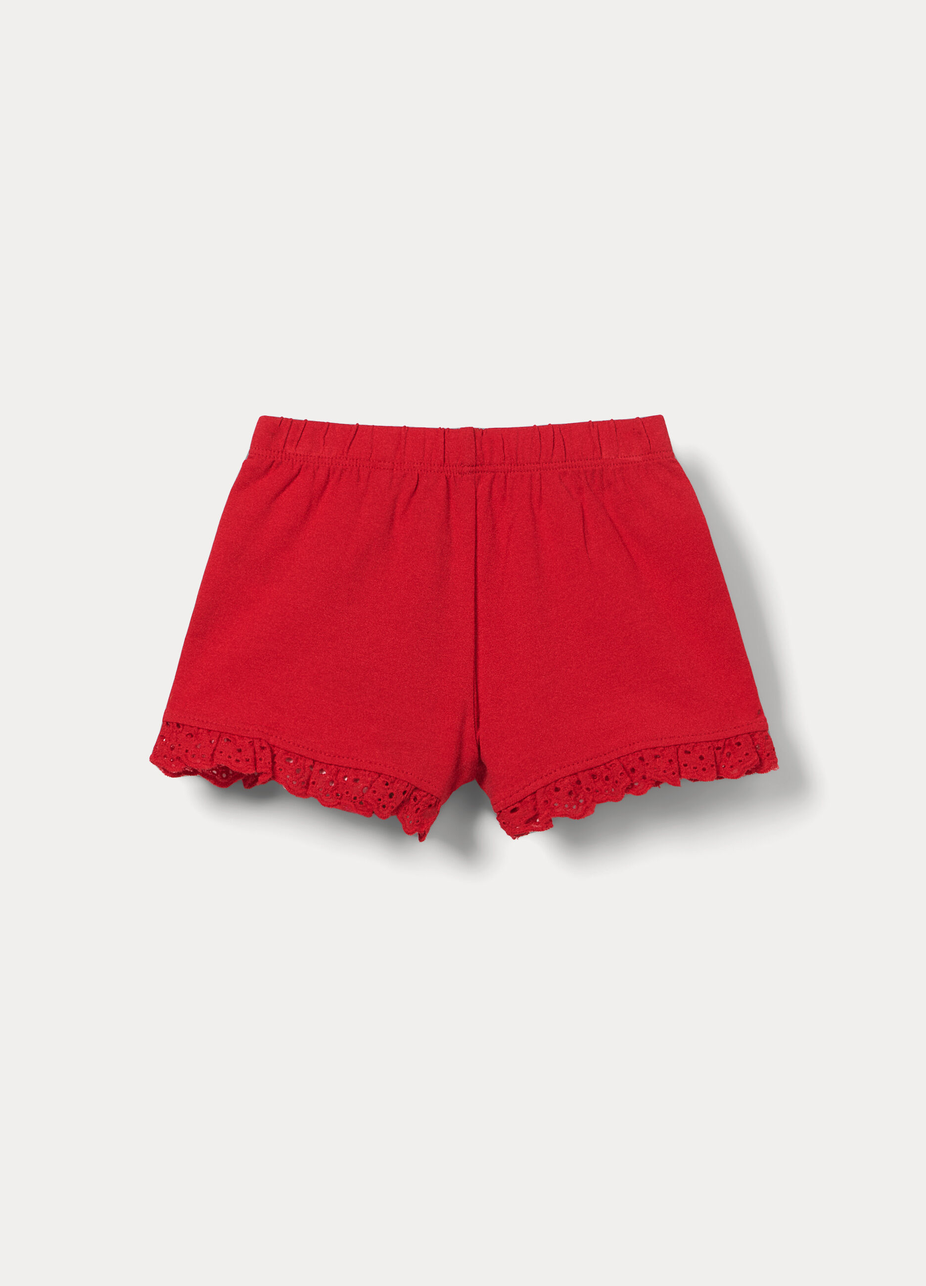 Shorts fit regular in jersey di cotone stretch neonata _2