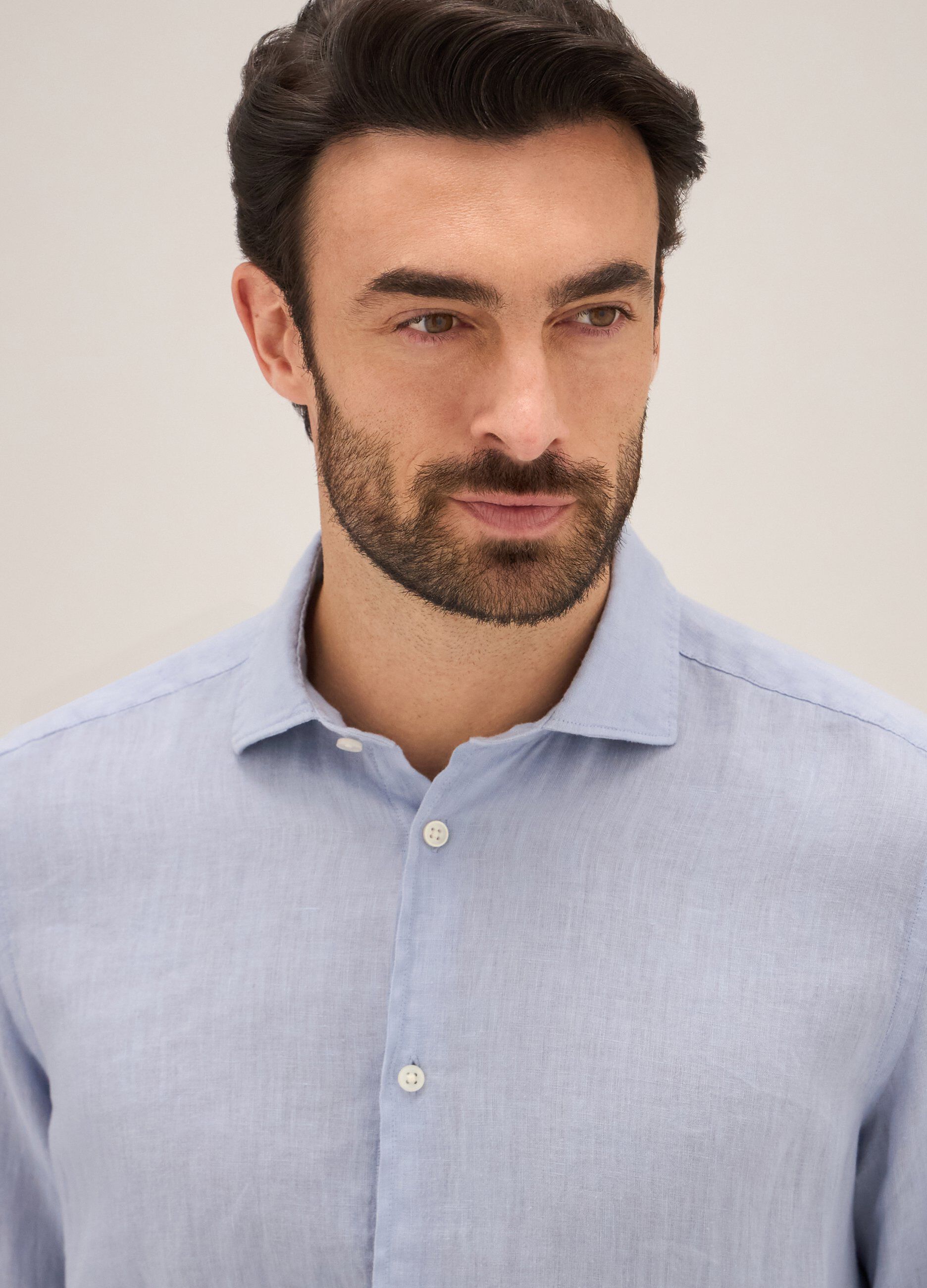 Camicia in puro lino Rumford uomo_2