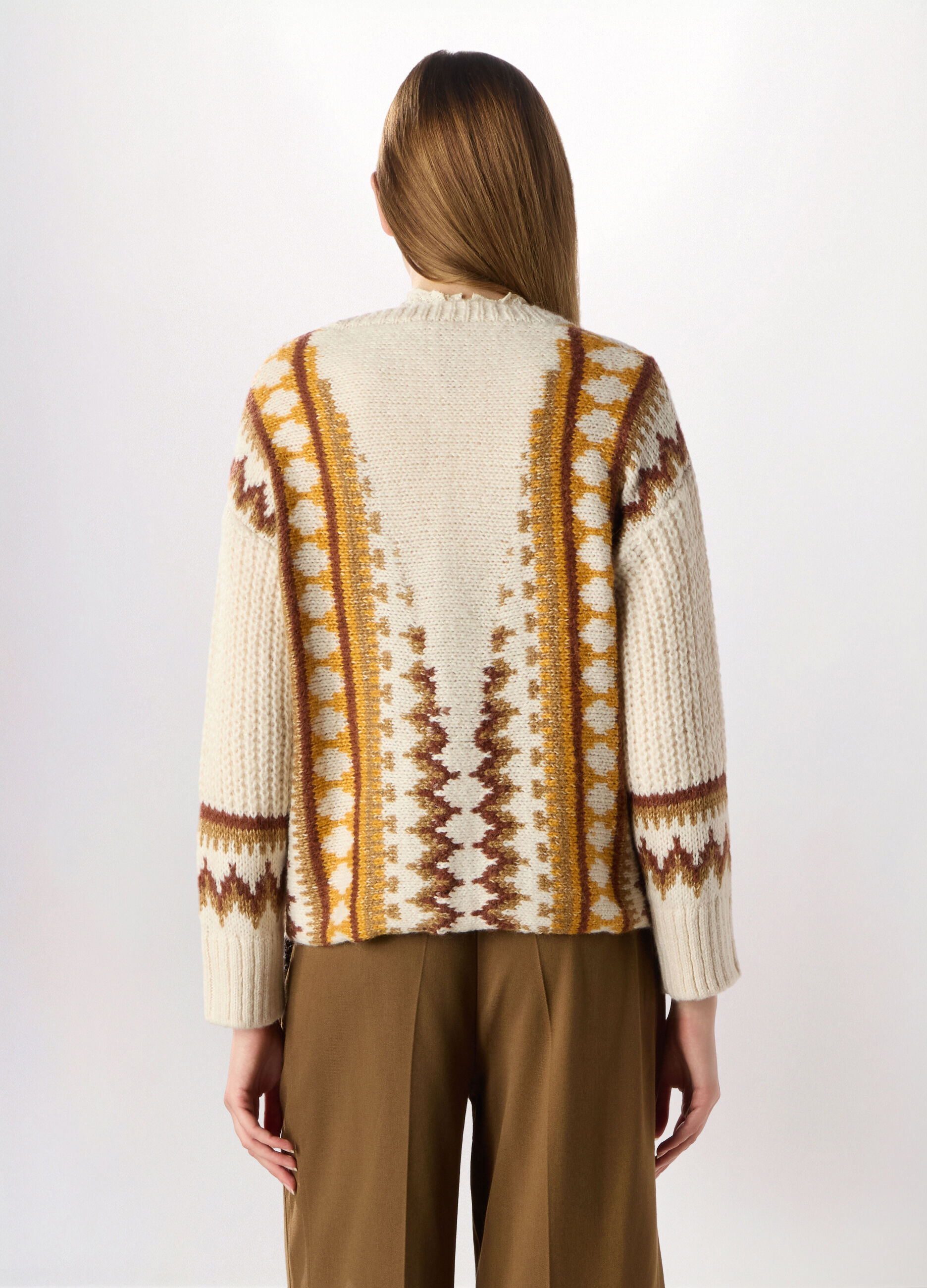 Cardigan misto lana di Alpaca donna_1