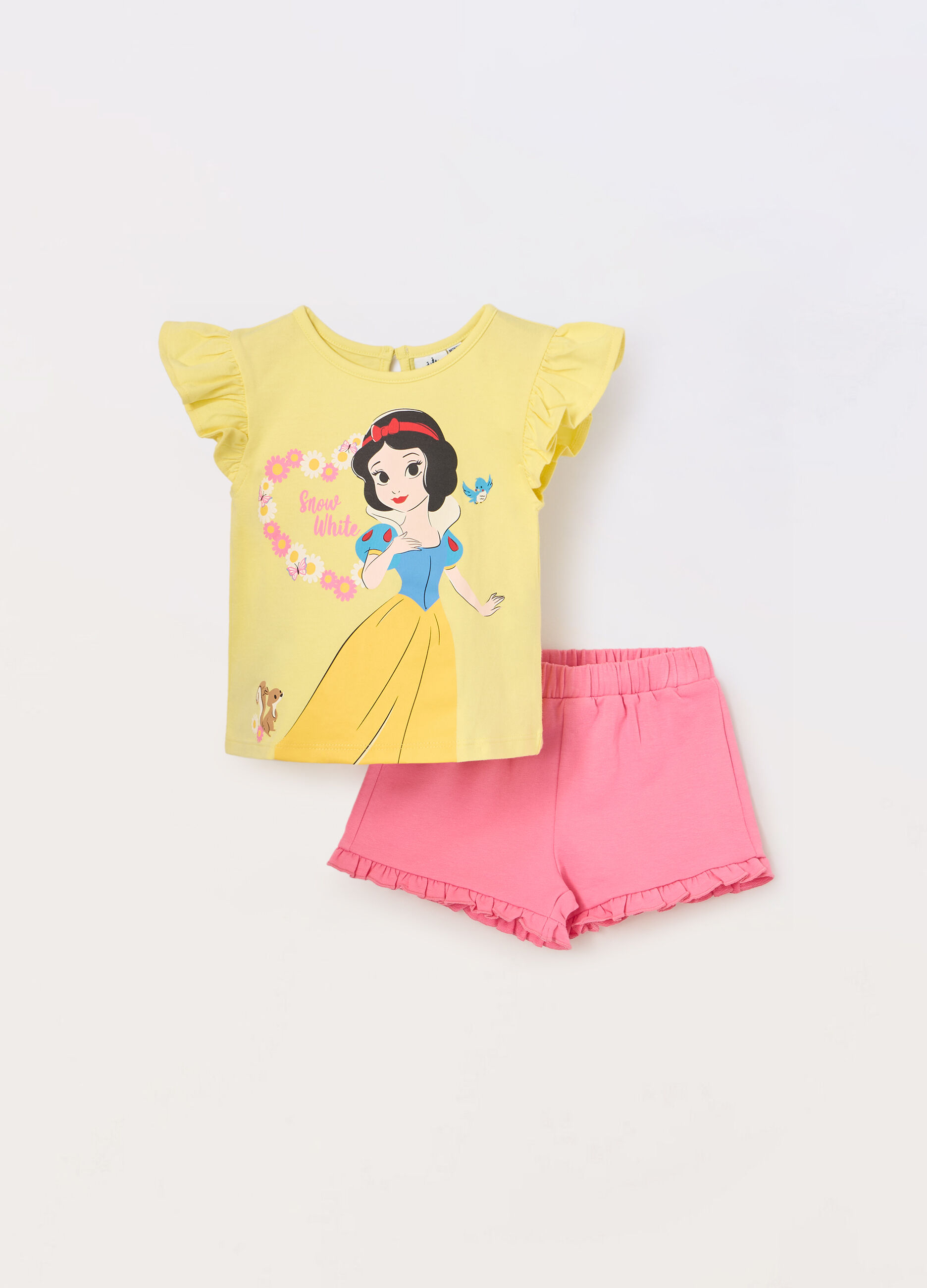 Jogging set in jersey di cotone stretch neonata_0