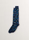 Calze lunghe in cotone stretch a fantasia uomo_0