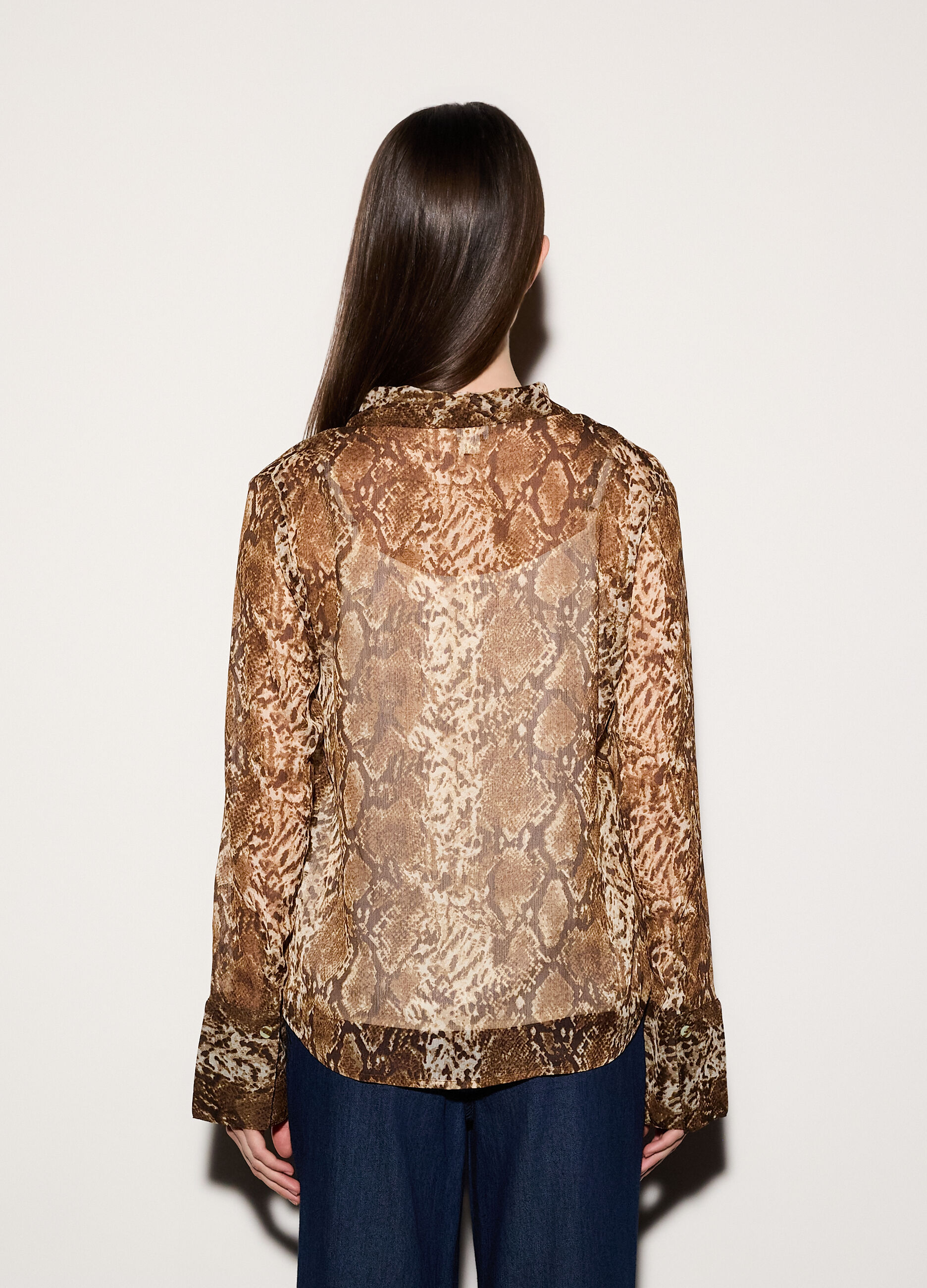 Blusa regular fit con scollo a V donna_2