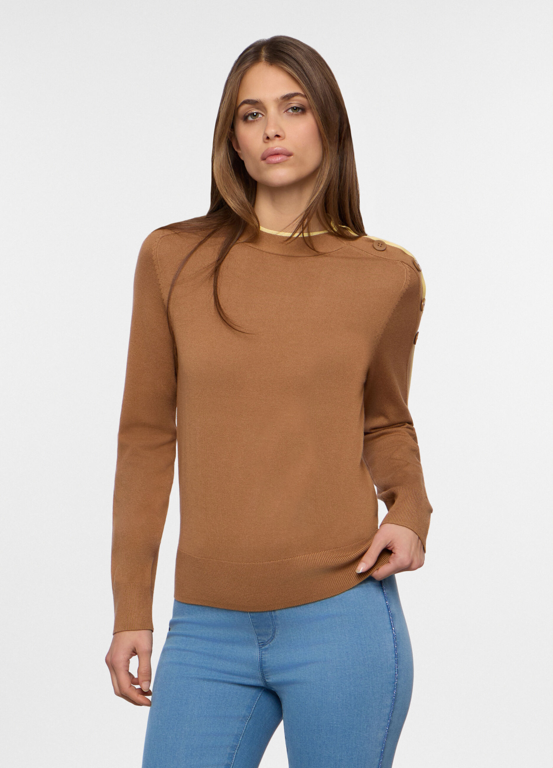 Pullover tricot misto viscosa donna_0