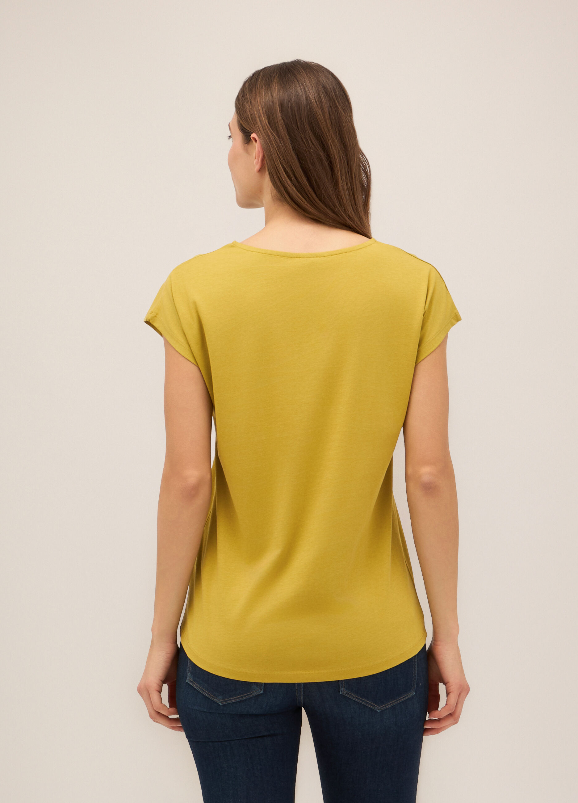T-shirt in puro cotone donna_1