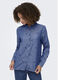 Camicia in denim con collo alla francese donna_4