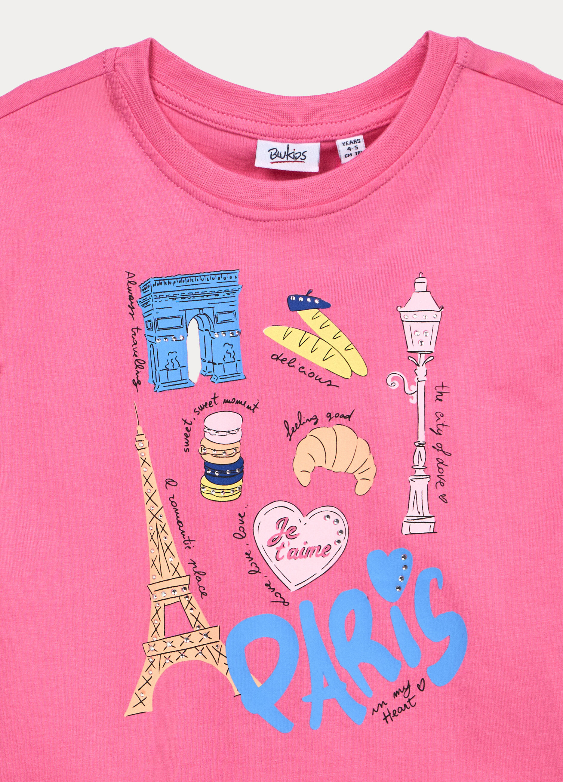 T-shirt in jersey di cotone stretch bambina_2