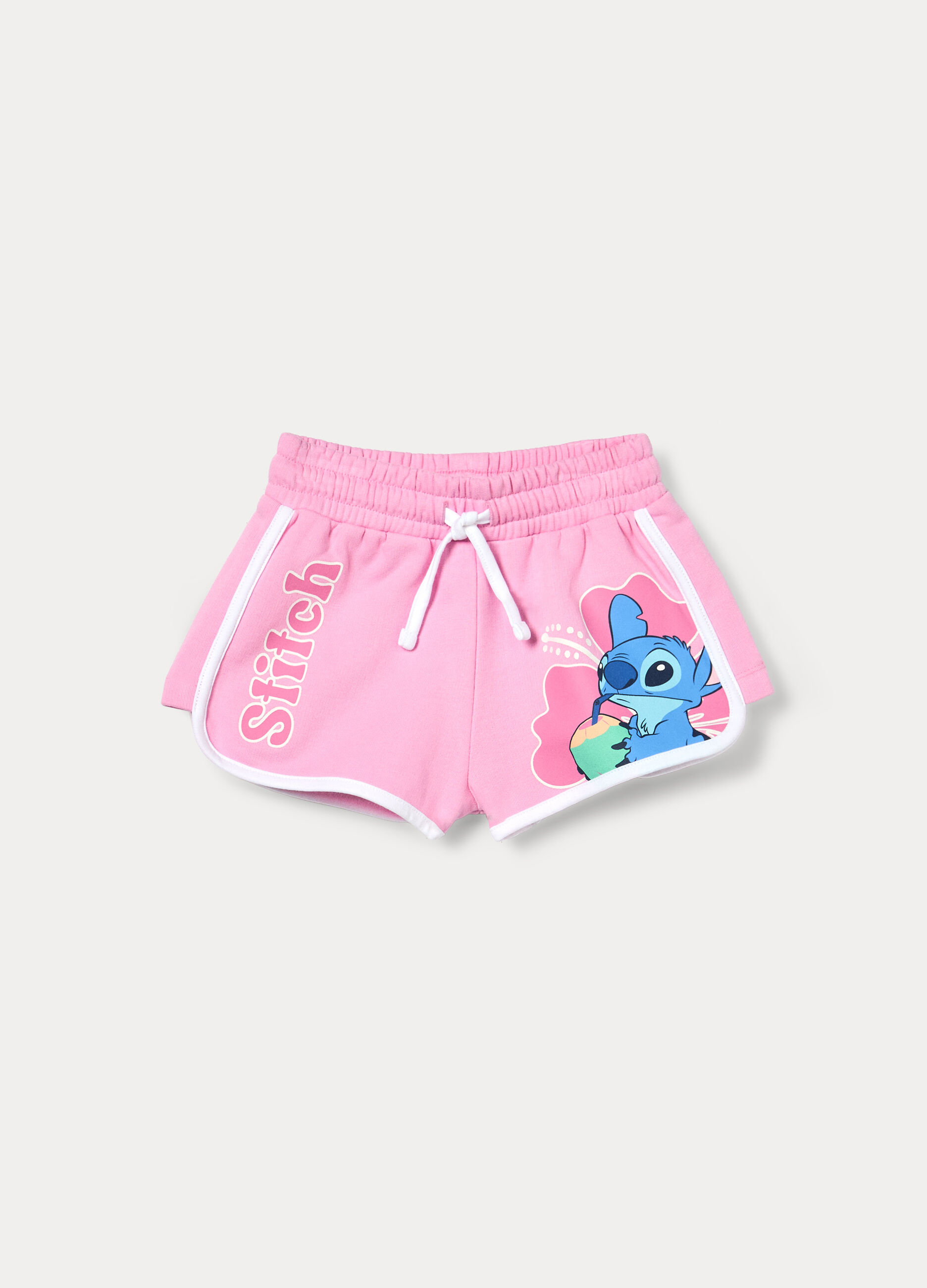 Shorts Disney in french terry misto cotone bambina_0