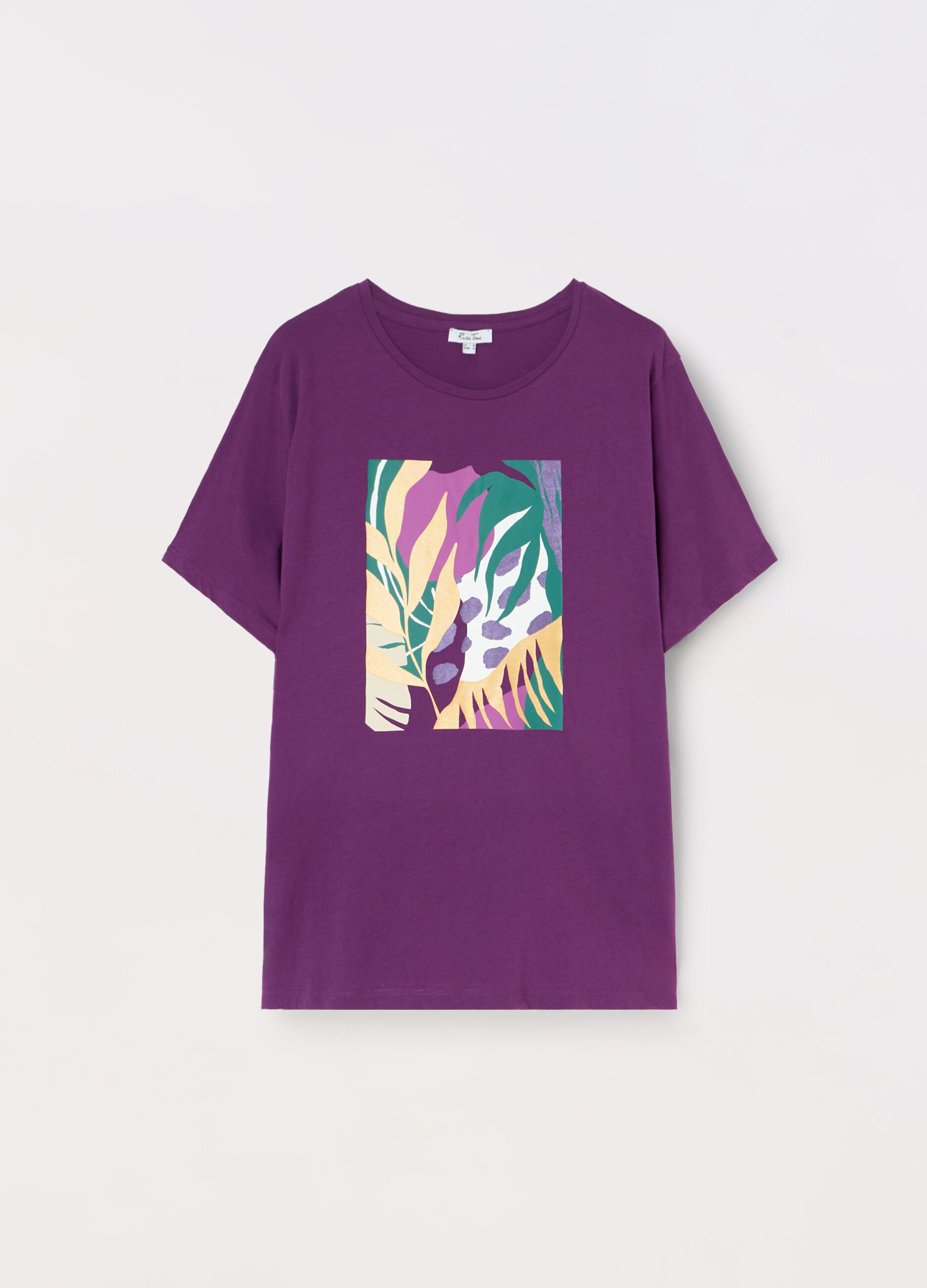 T-shirt in jersey di puro cotone donna curvy_0