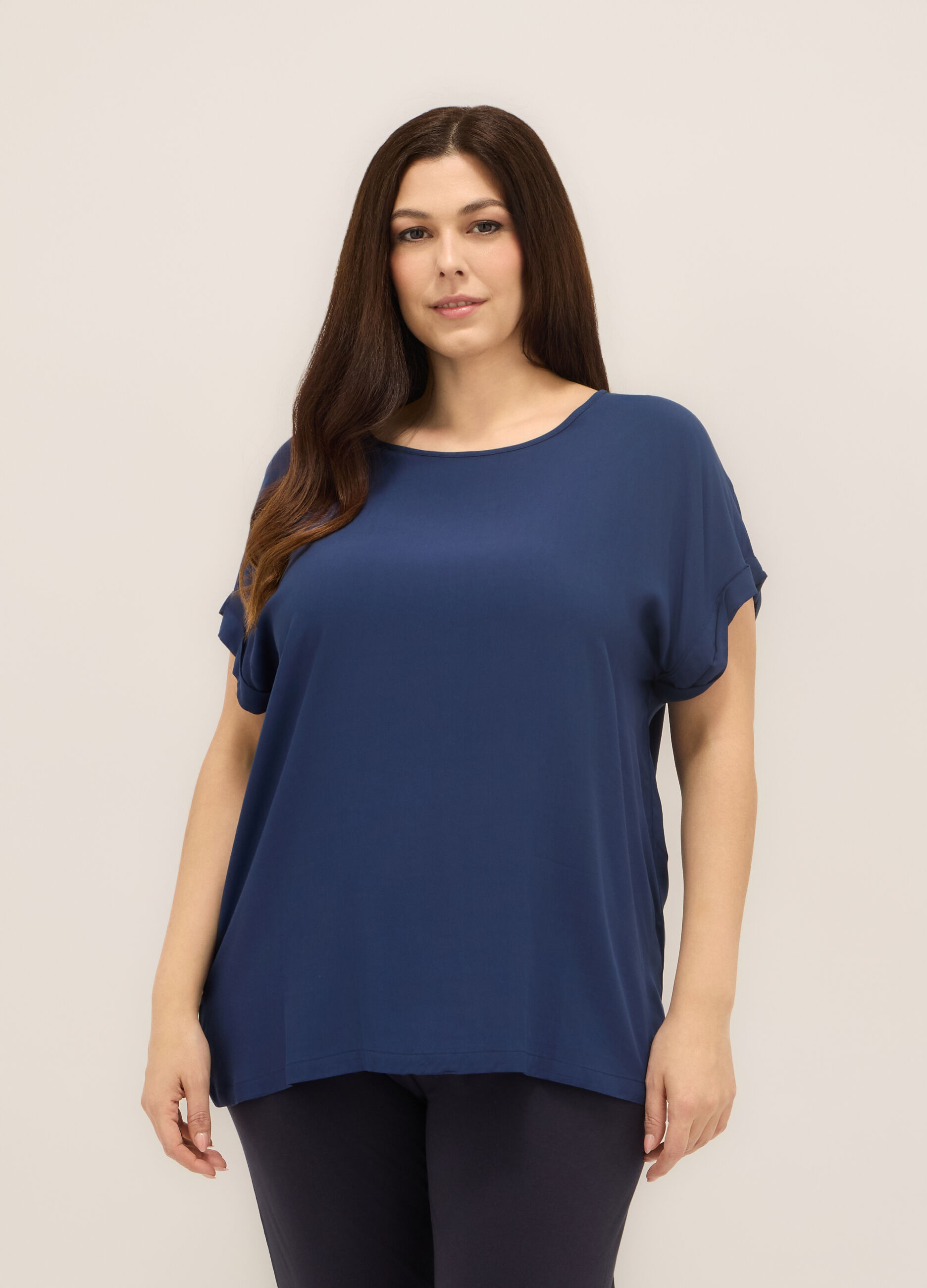 T-shirt in jersey di pura viscosa donna_0