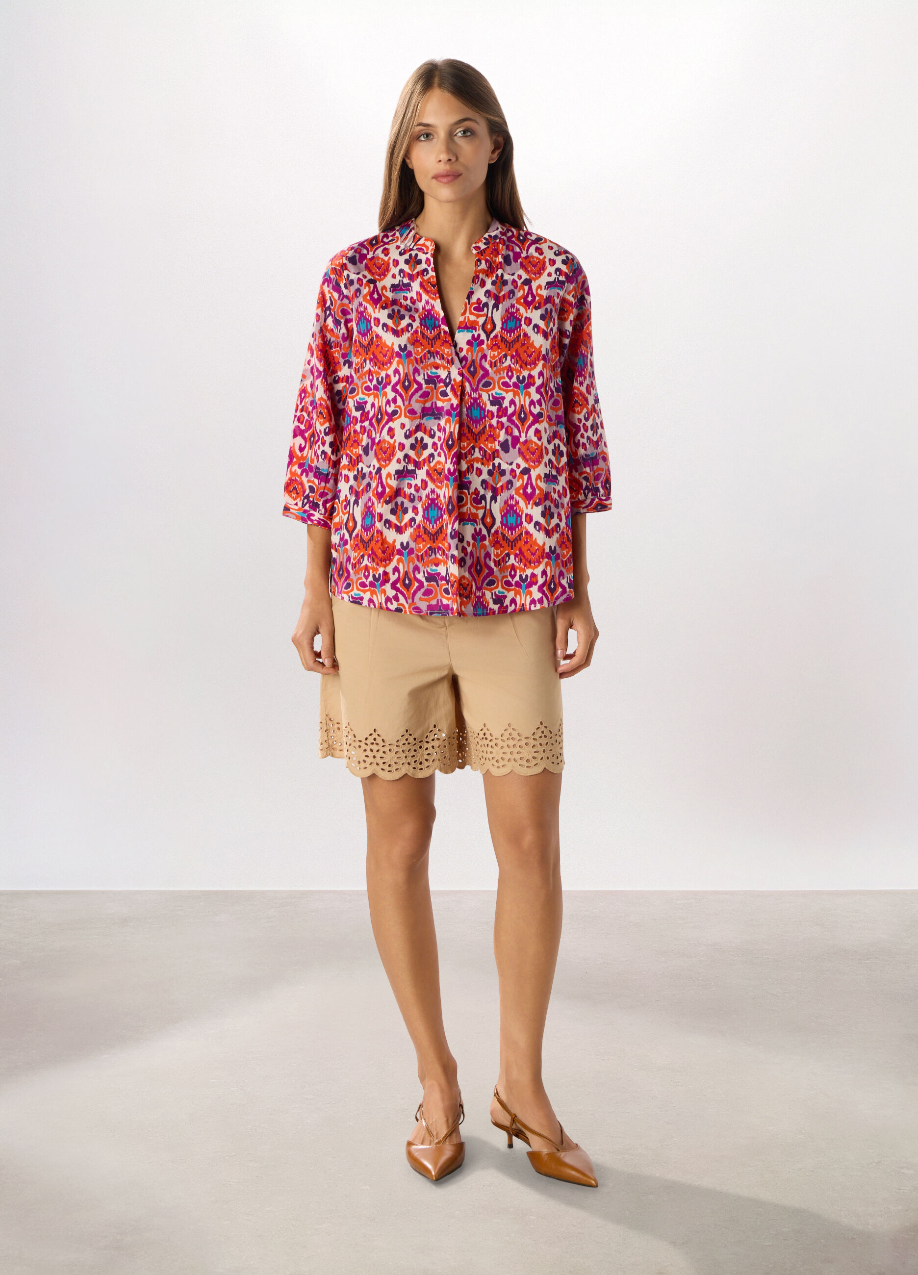 Shorts in puro cotone donna_0
