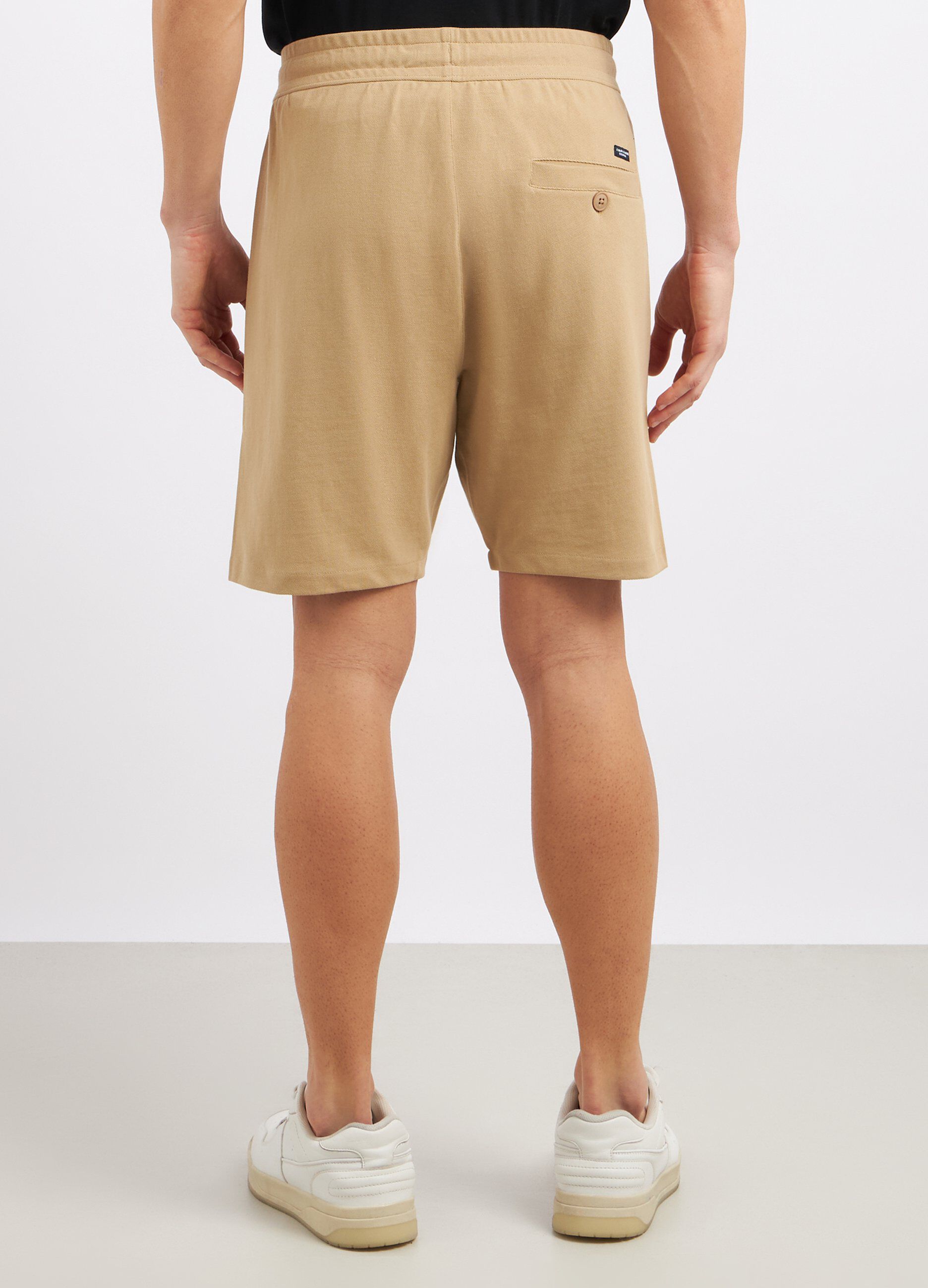 Shorts in cotone garzato uomo_1