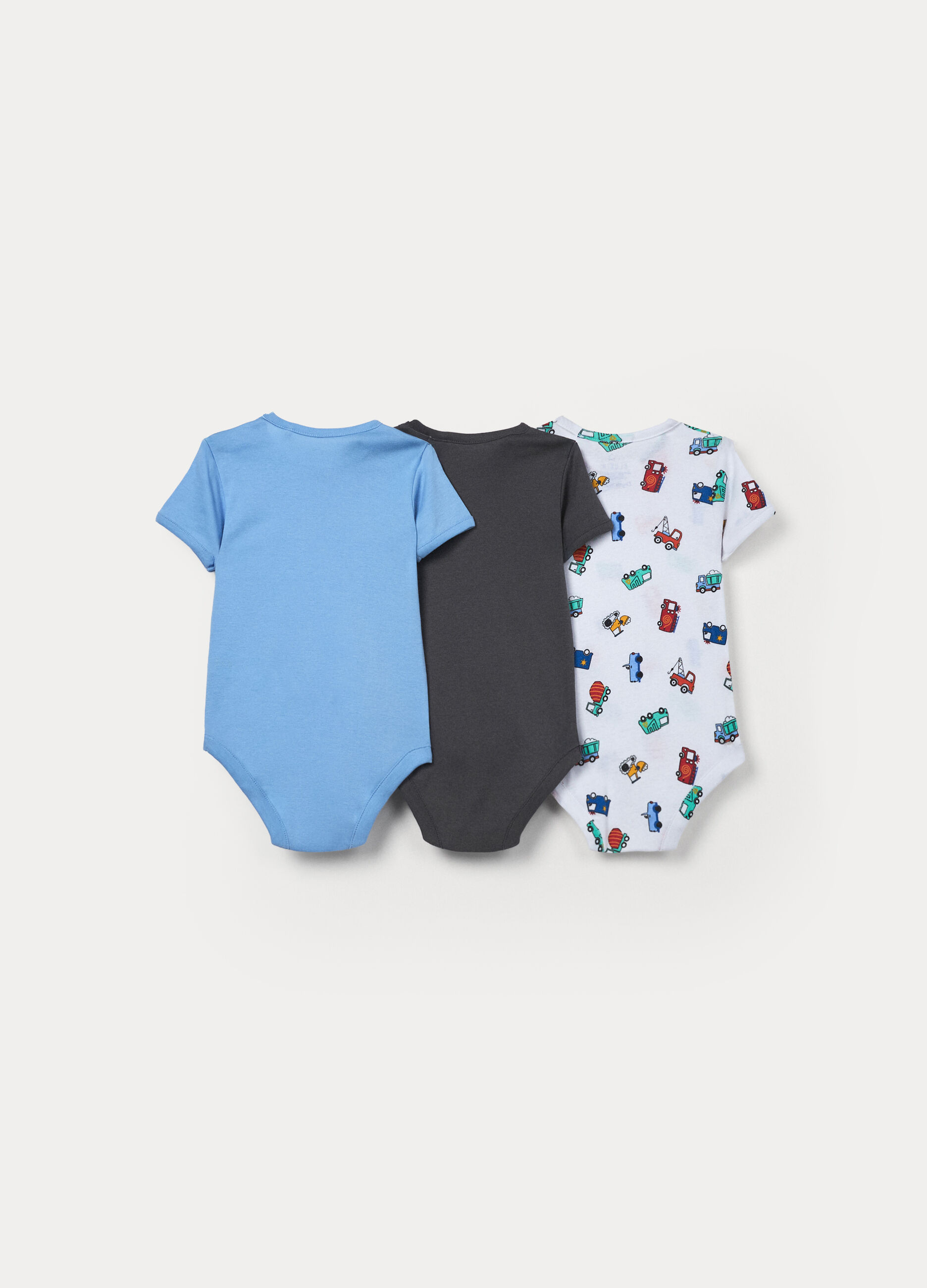 Pack 3 body in costina di puro cotone _1