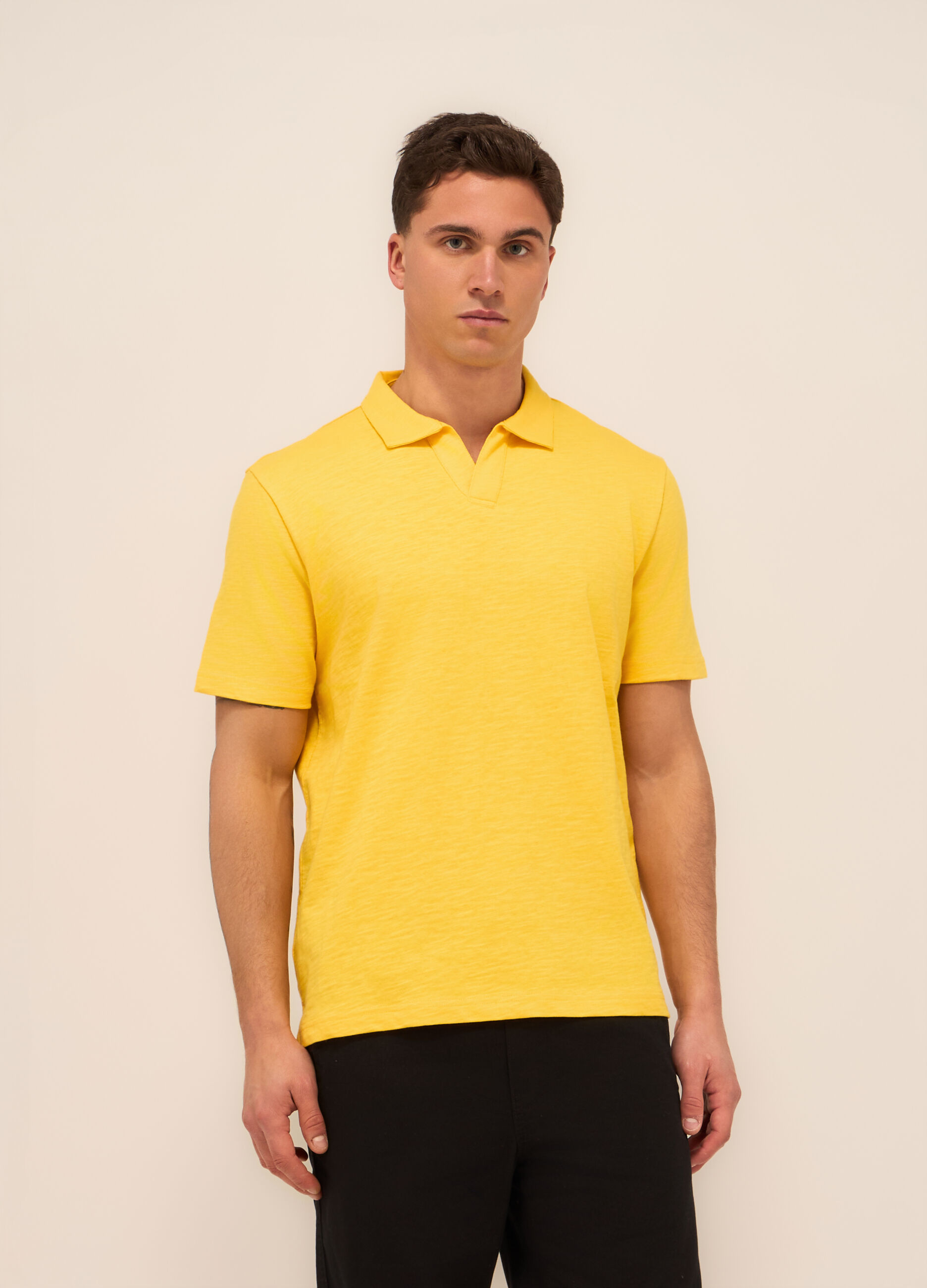 Polo in cotone mélange uomo_0