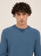 Maglione girocollo in cotone a maglia rasata uomo_2