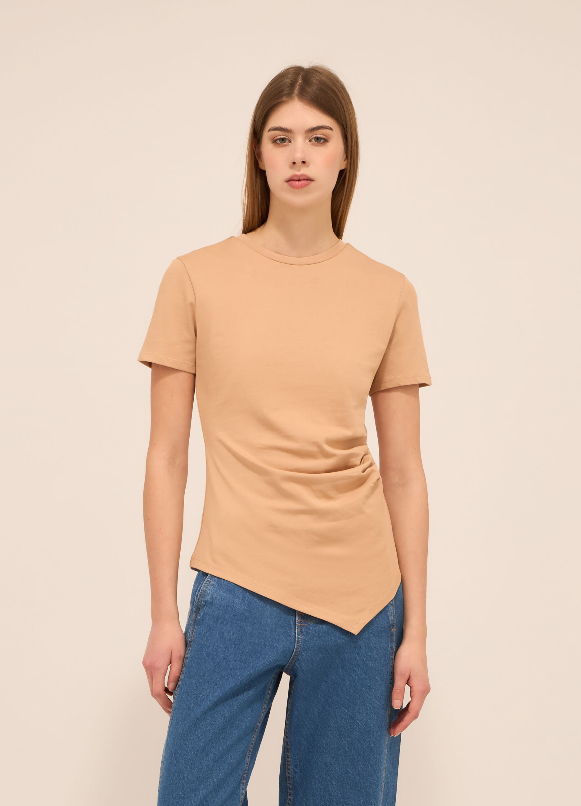 T-shirt in puro cotone donna_0