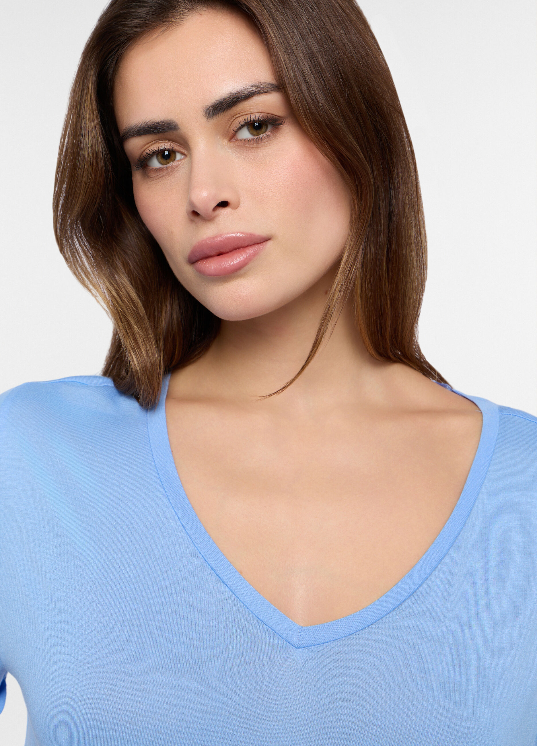 T-shirt in pura viscosa donna_2