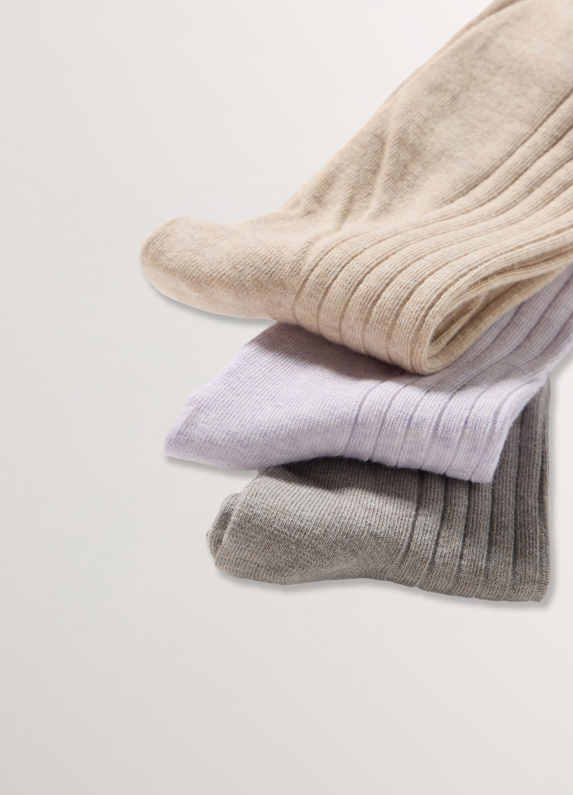 Pack 3 calze in costina misto cotone stretch _1