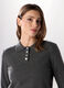 Polo tricot a maniche lunghe misto lana donna_2