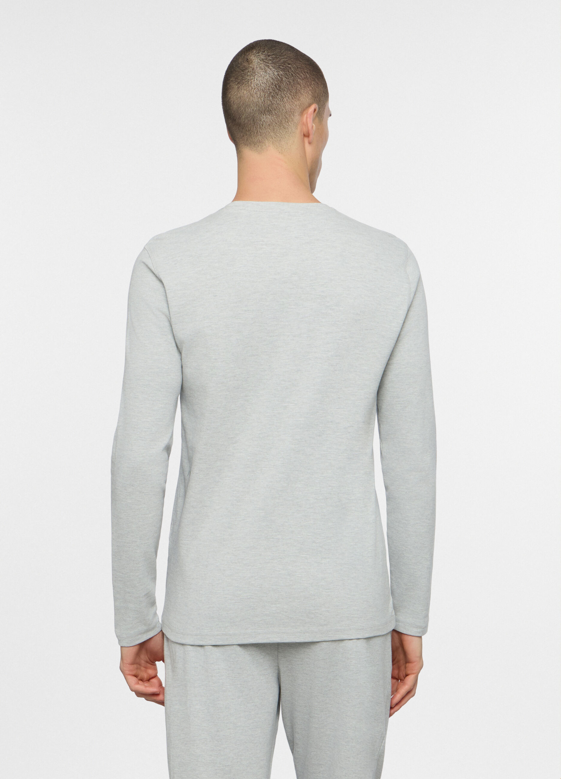 Maglietta del pigiama in misto cotone uomo_1