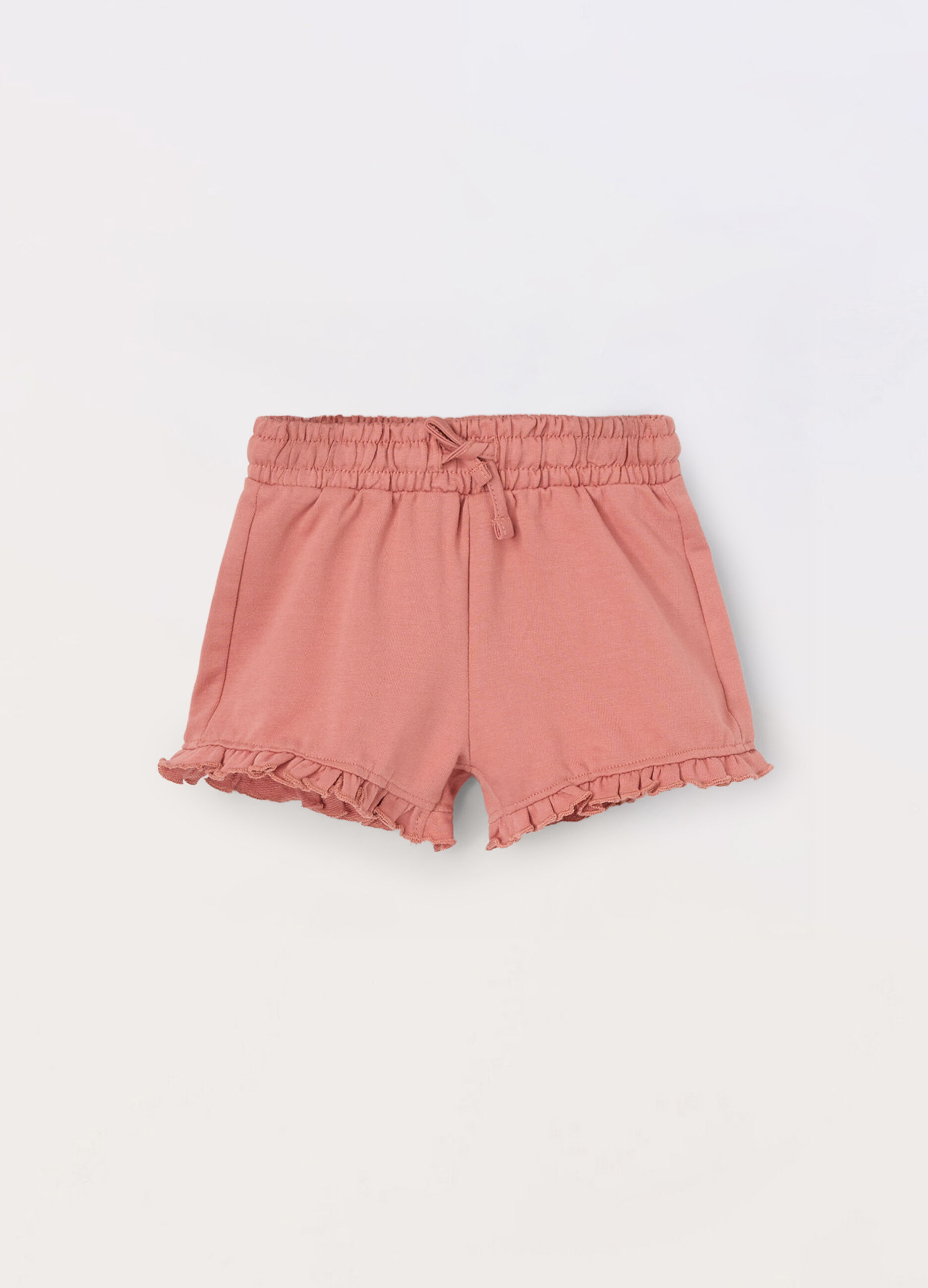 Shorts in french terry di puro cotone neonata_0