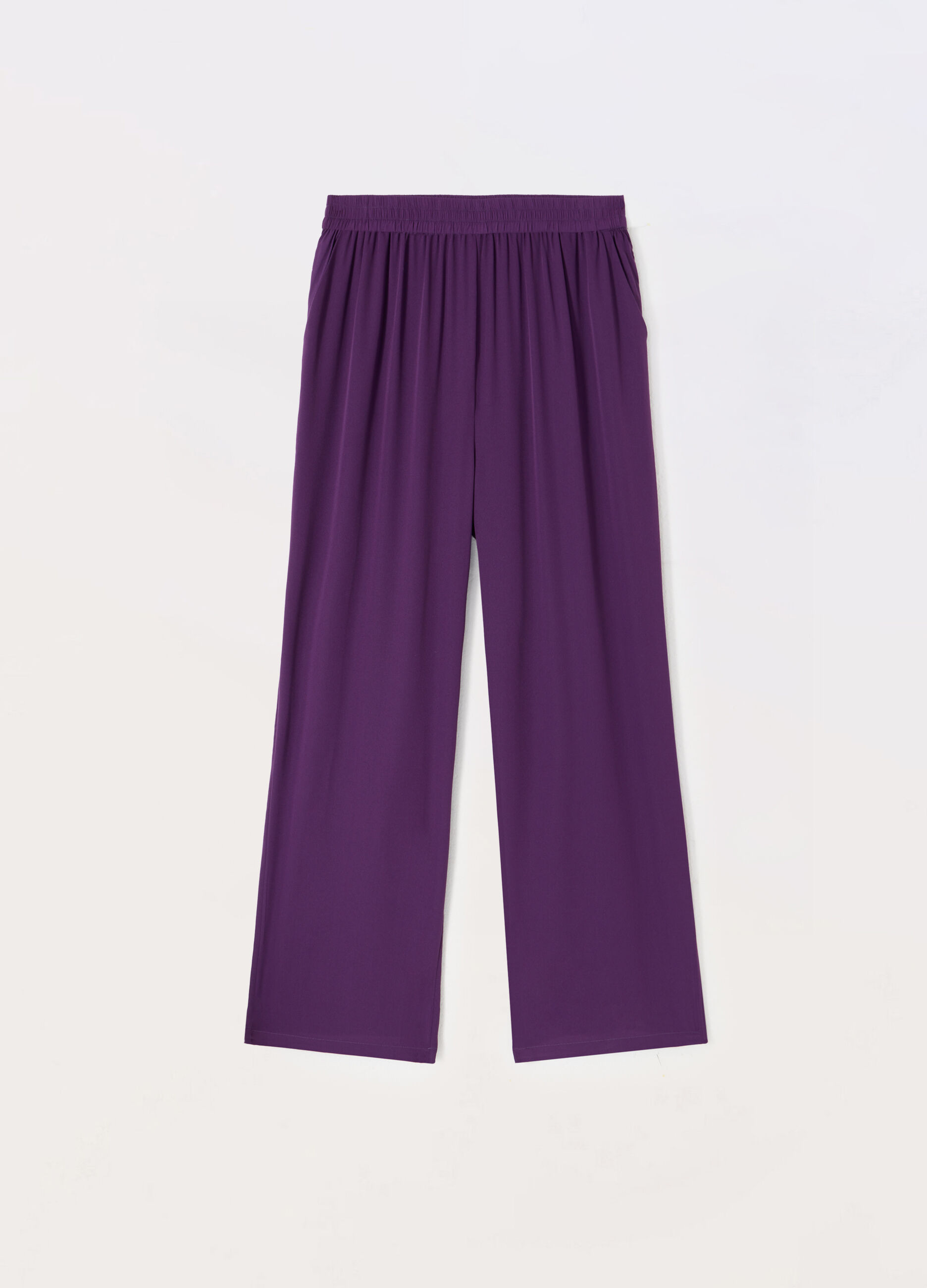 Pantaloni con vita elasticizzata donna curvy_0