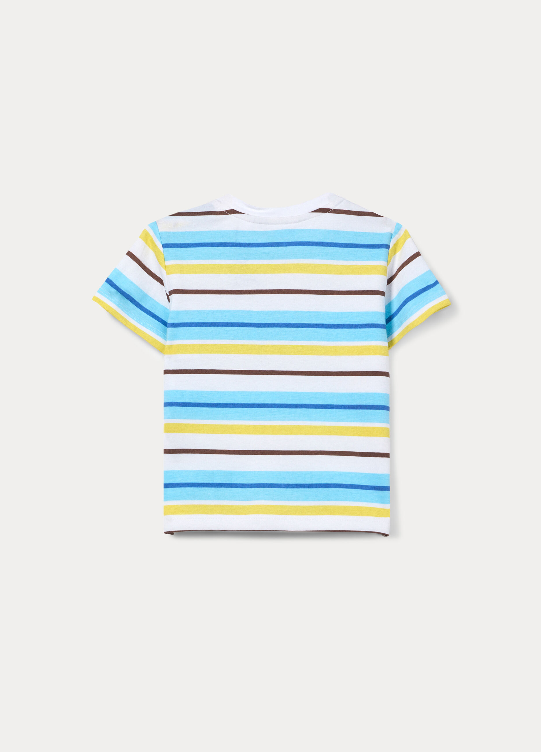 T-shirt girocollo in jersey di puro cotone bimbo_1