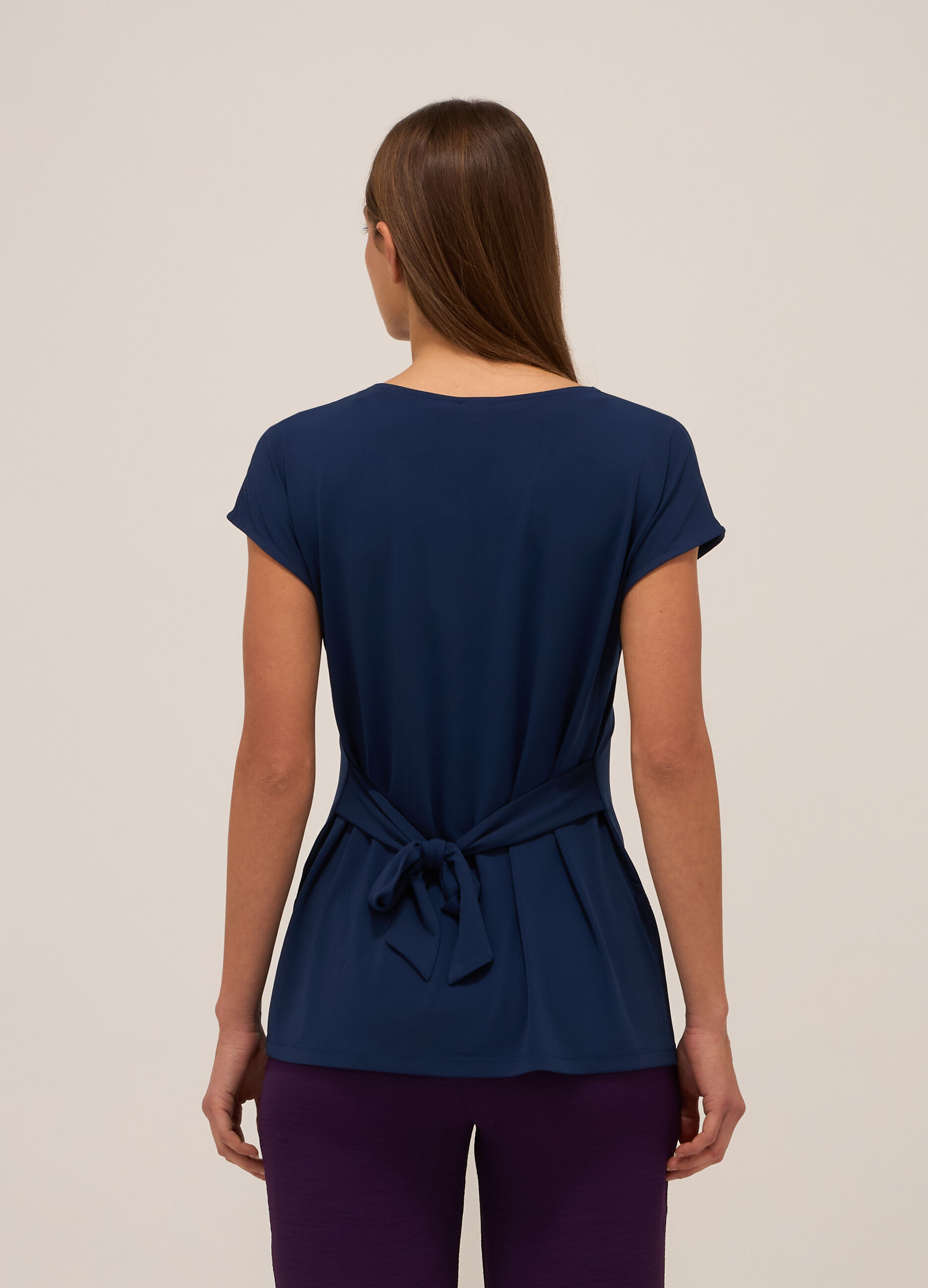 T-shirt in jersey stretch donna_1