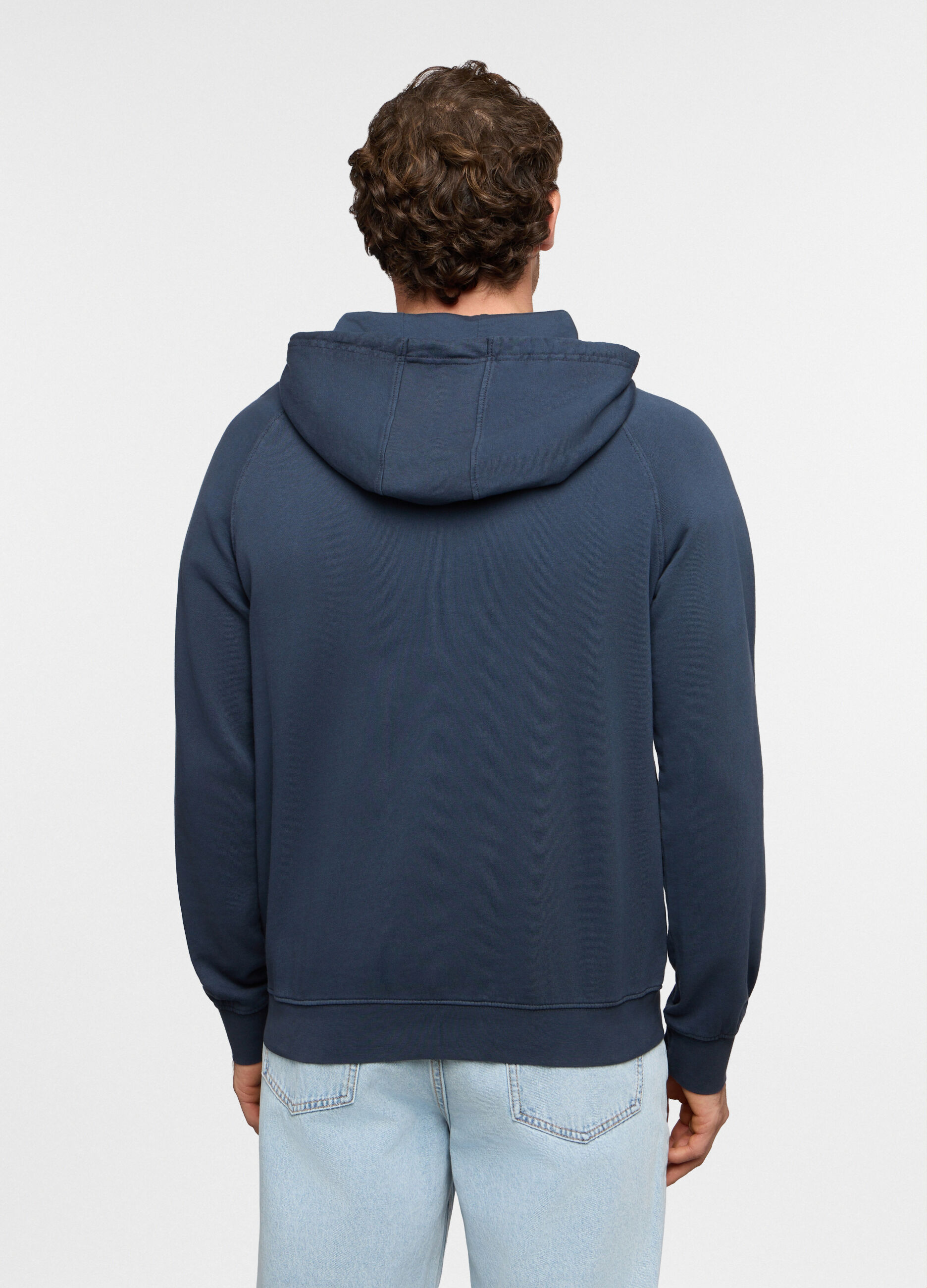 Felpa con cappuccio in cotone uomo_1