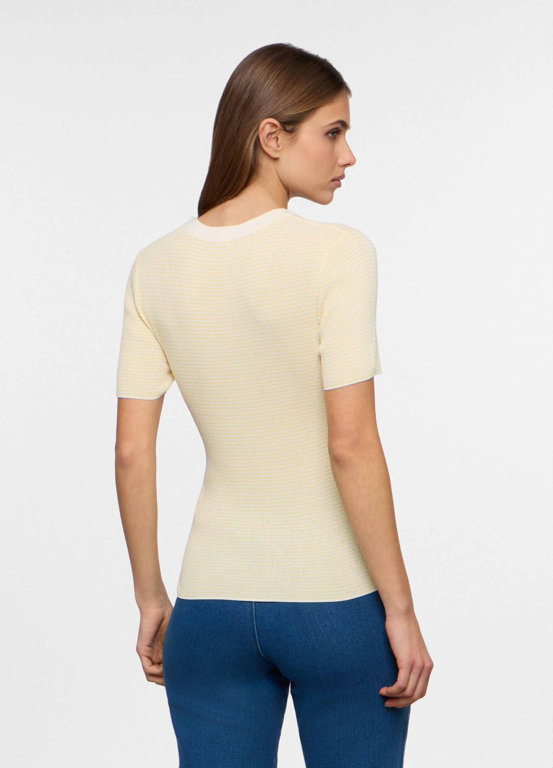 T-shirt girocollo stretch donna_1