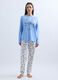 Set pigiama Disney in interlock di puro cotone donna_0