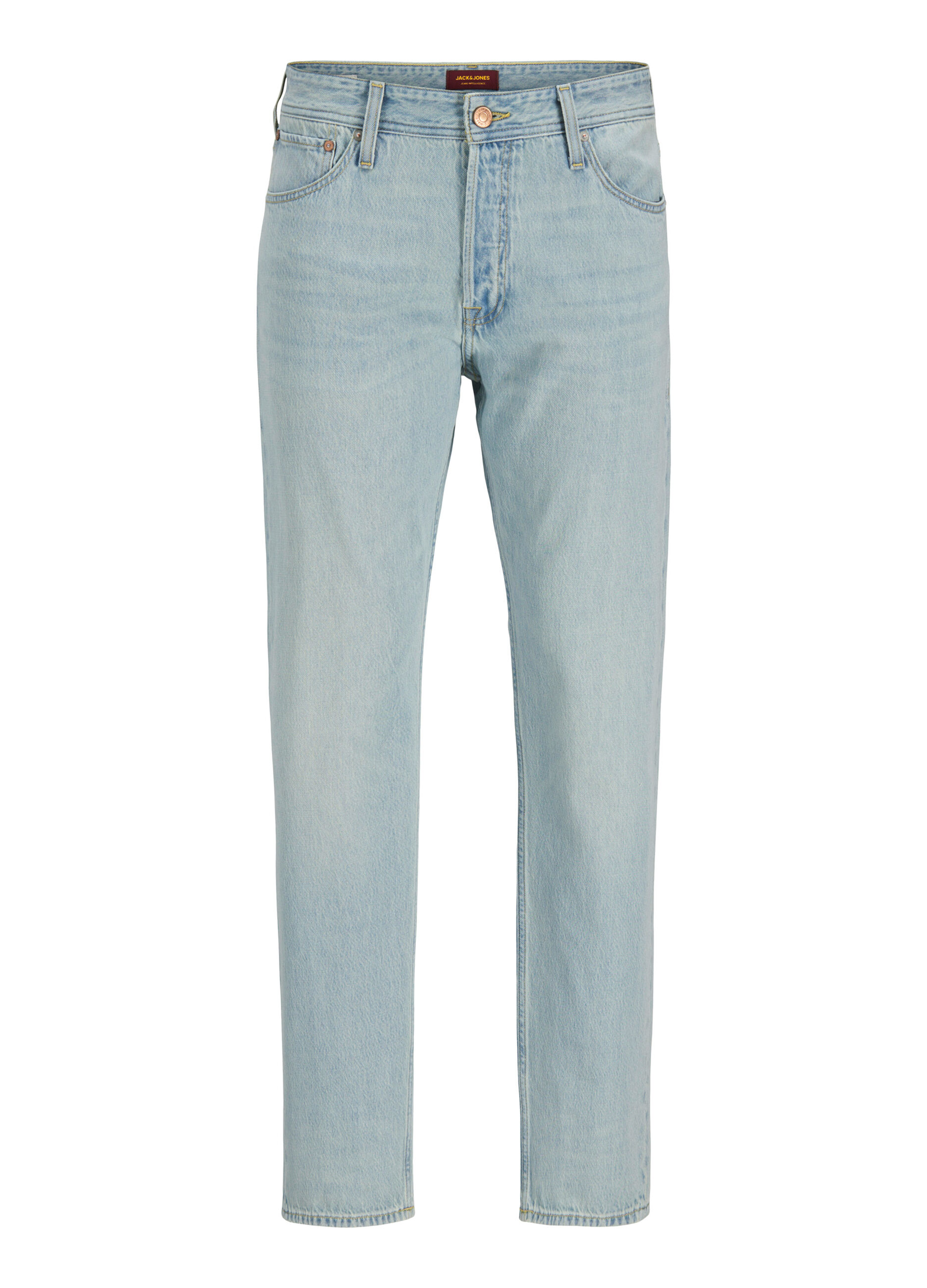 Jeans slim fit in denim di cotone uomo_0