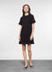 Abito corto a balze in costina di cotone stretch donna_0
