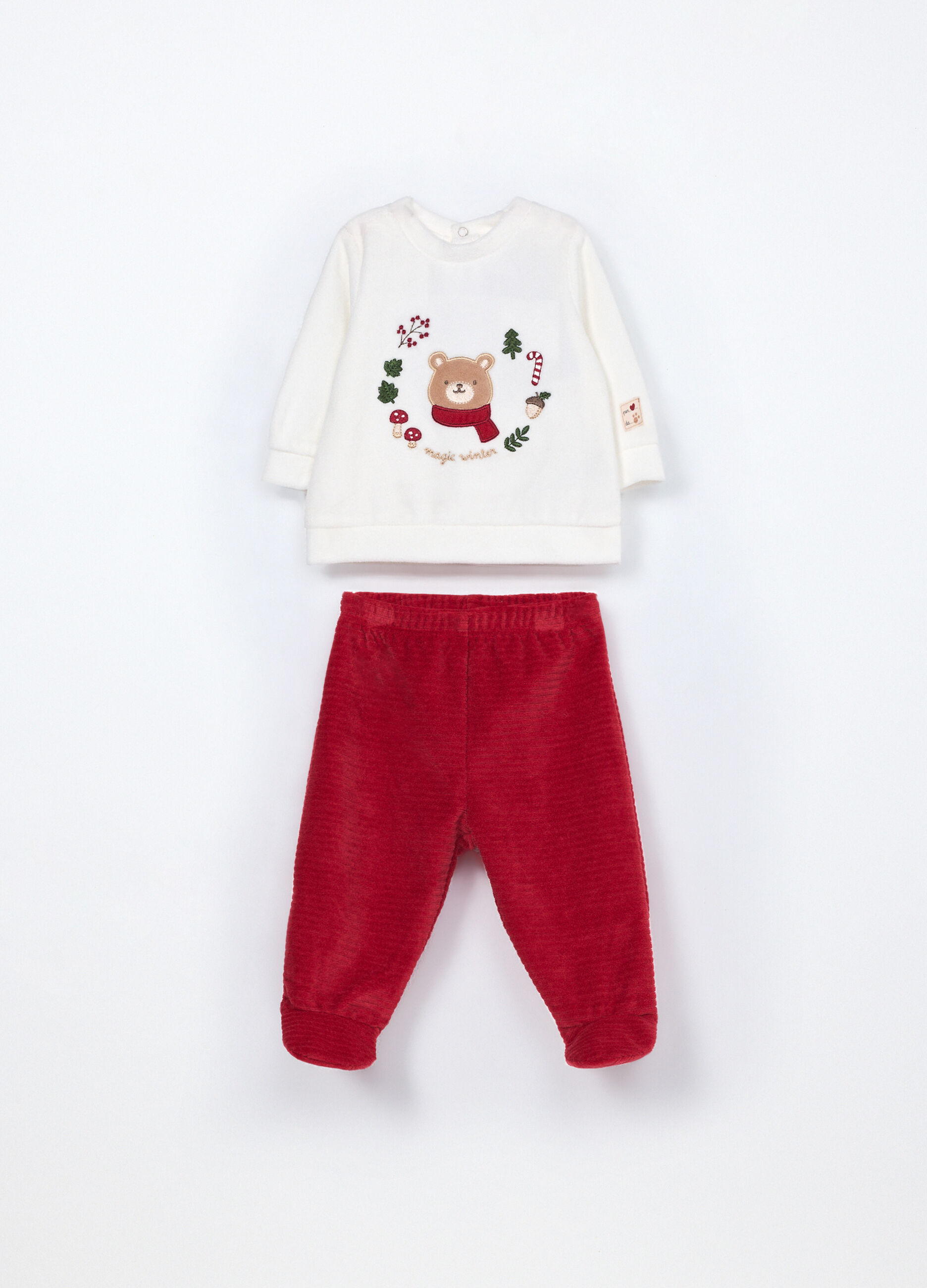 Set misto cotone velour neonato_0