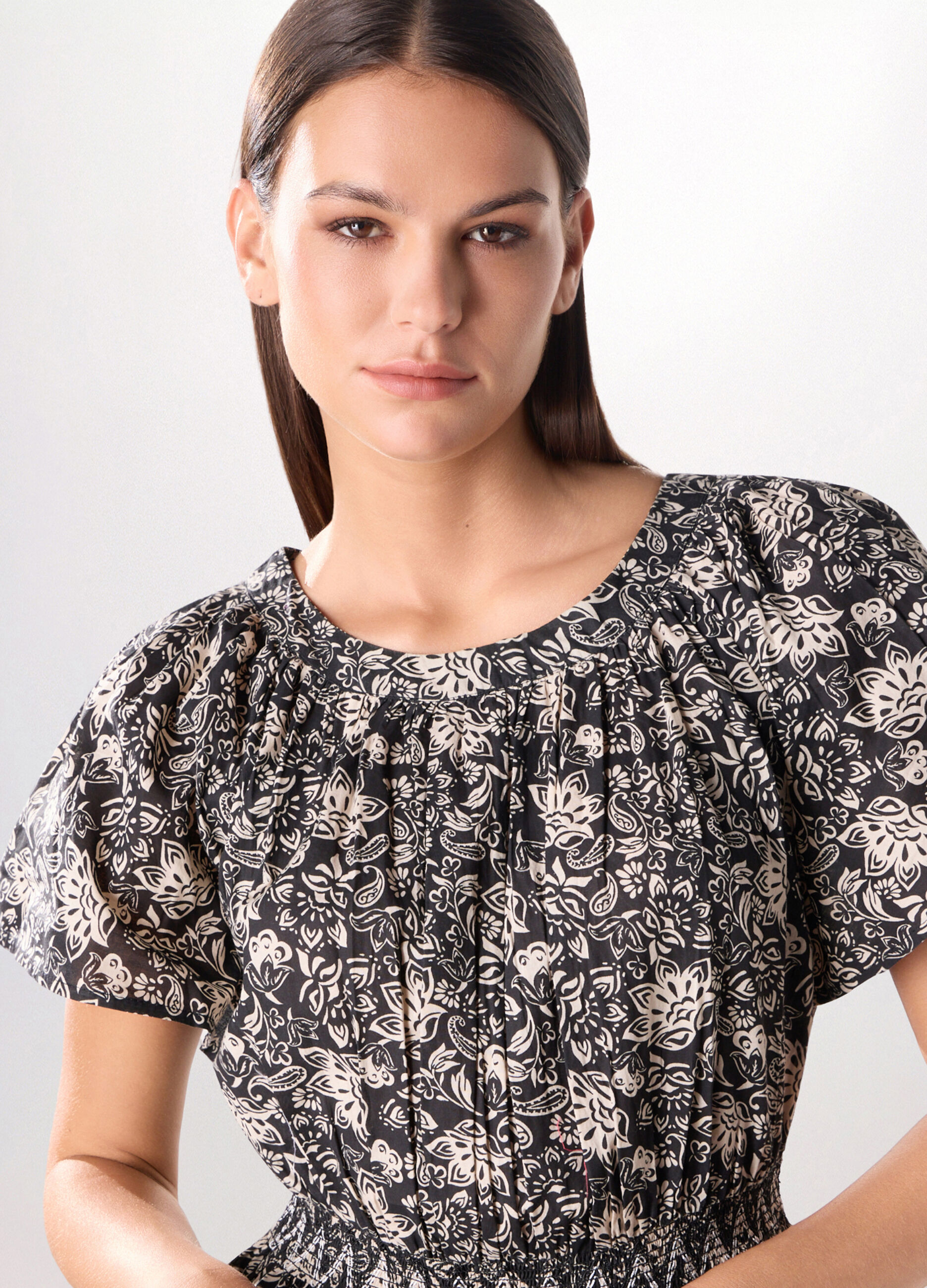 Abito lungo in puro cotone donna_2