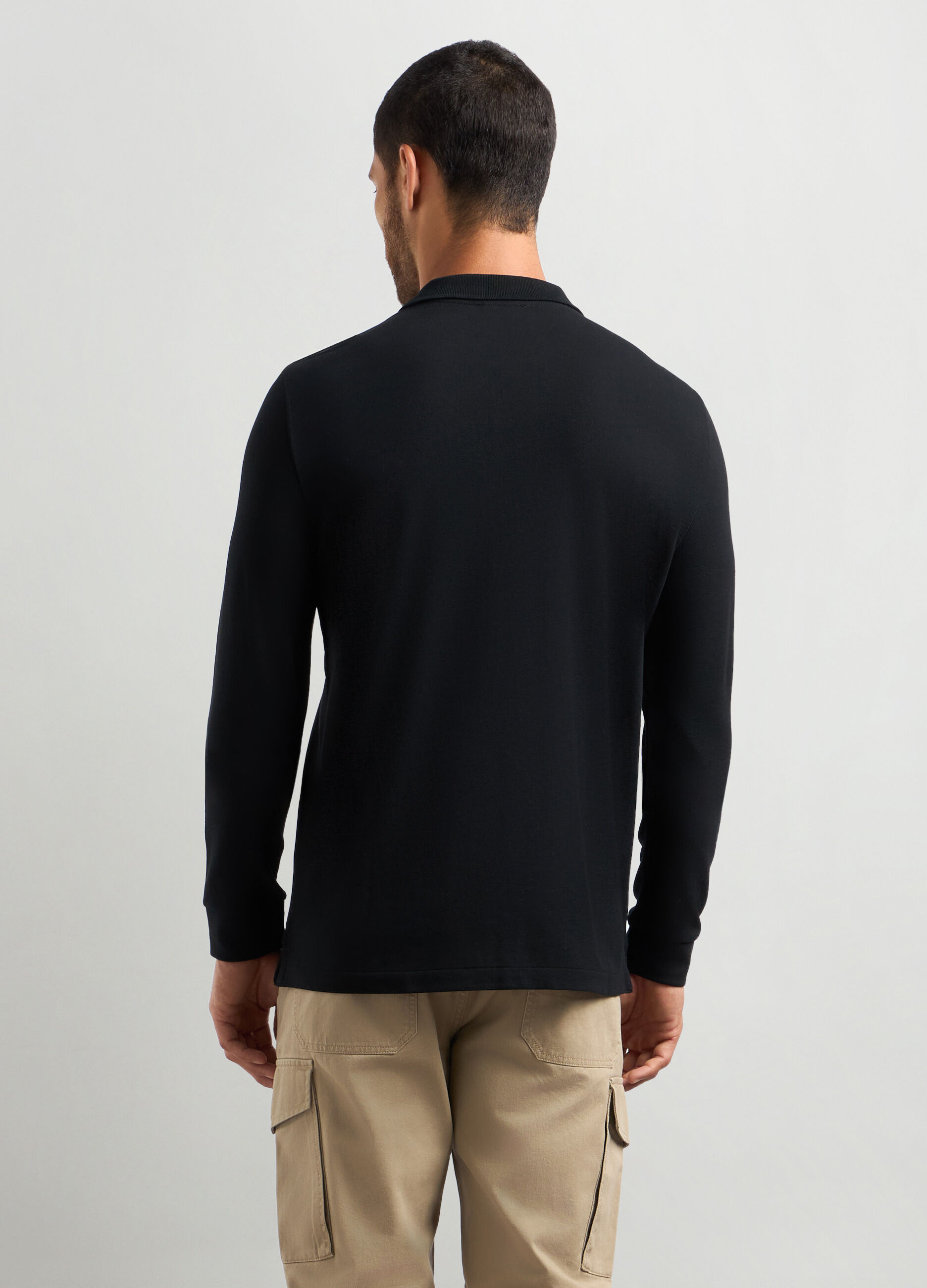 Polo in piquet di cotone uomo_1