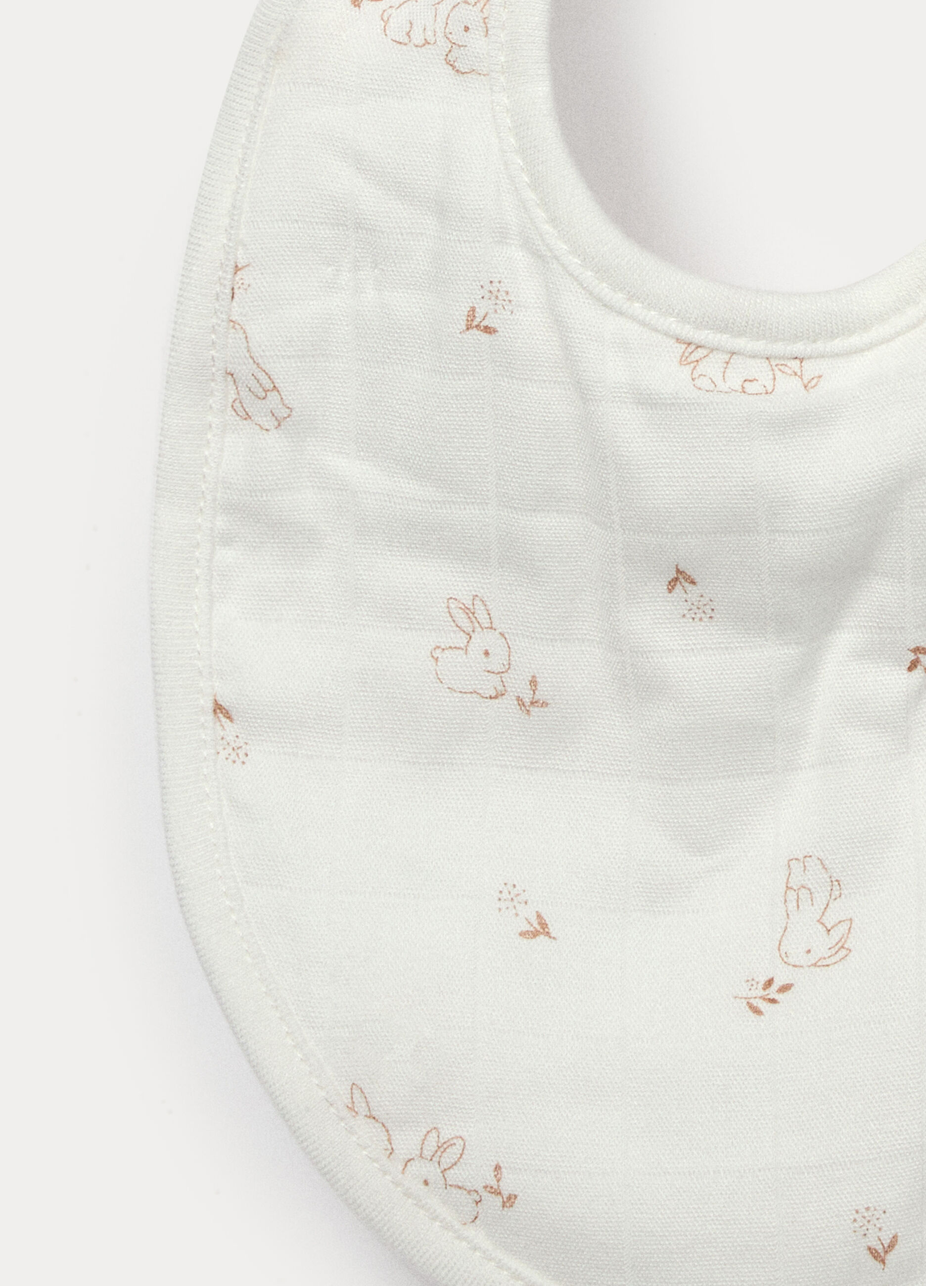 Pack 2 bavaglini in viscosa di bamboo misto cotone neonata_1